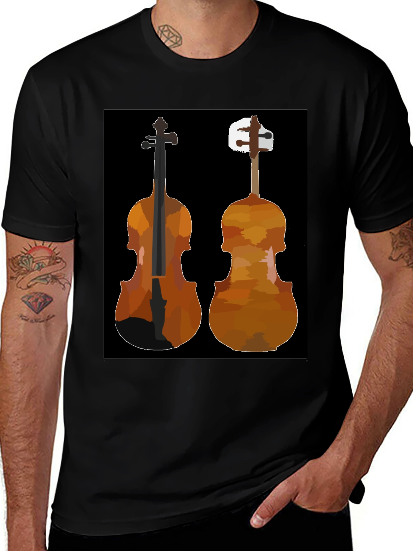 Variant 6 of Violin T-Shirt - Musical Instrument Graphic Tee
