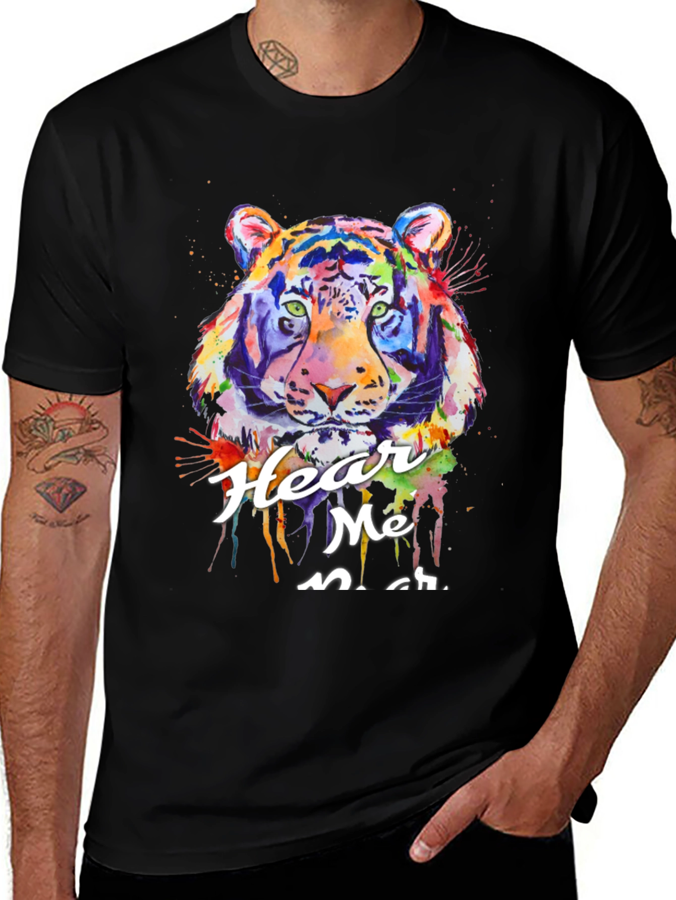 Variant 13 of Hear Me Roar Tiger Graphic T-Shirt