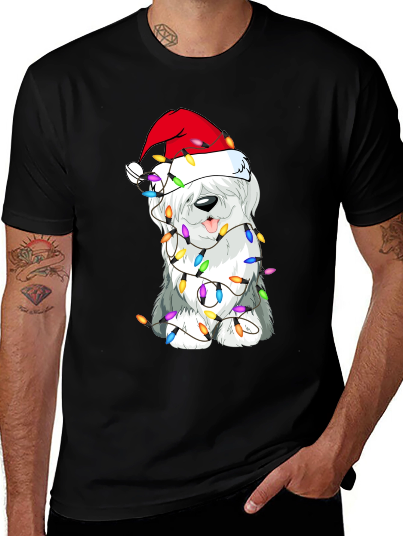 Festive Dog Christmas T-Shirt
