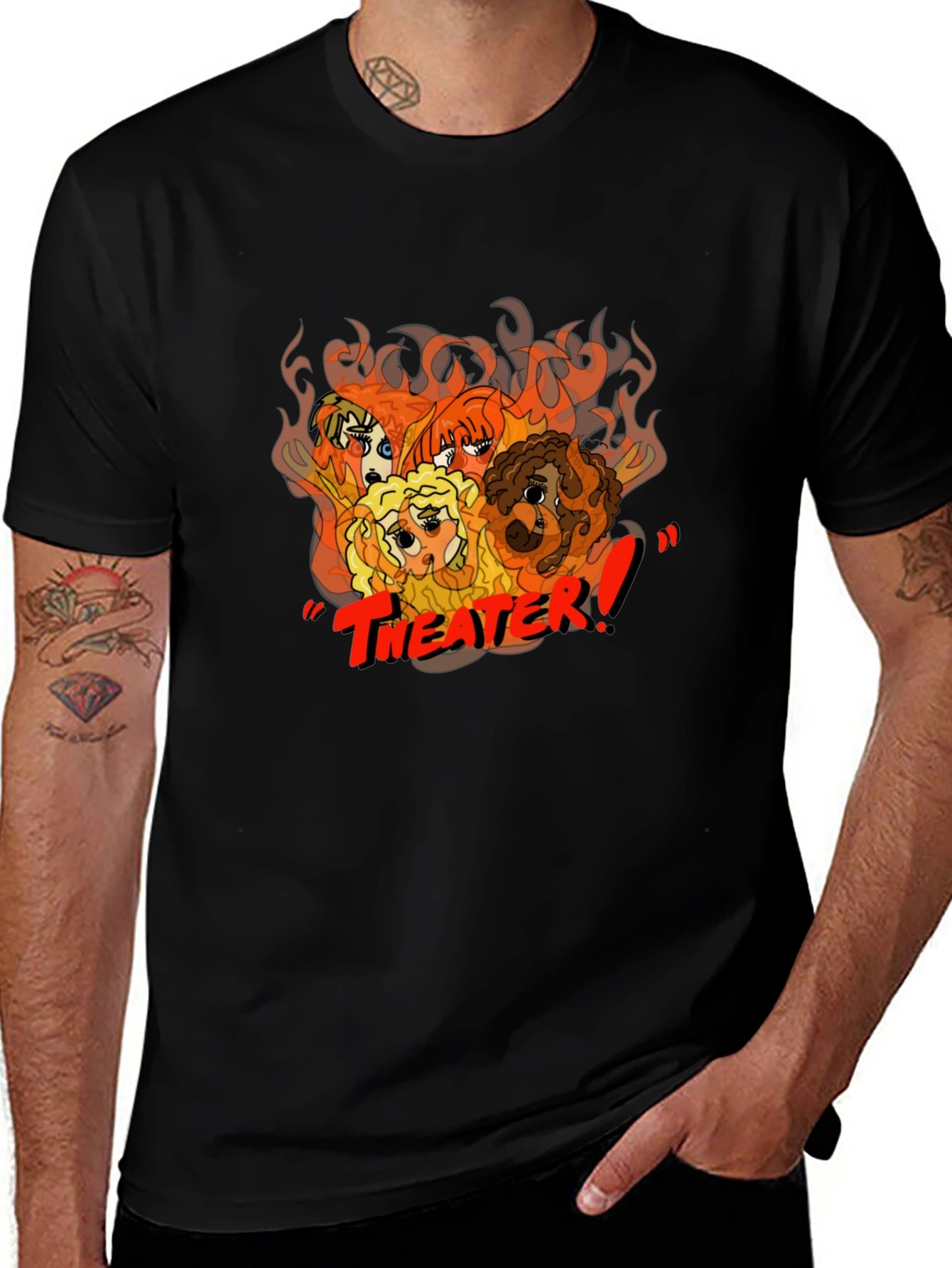 Fiery Muppet Theater Black T-Shirt