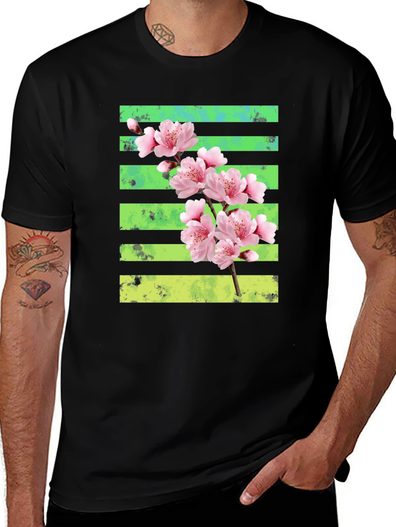 Floral Print Tee - Stylish Blossom Design