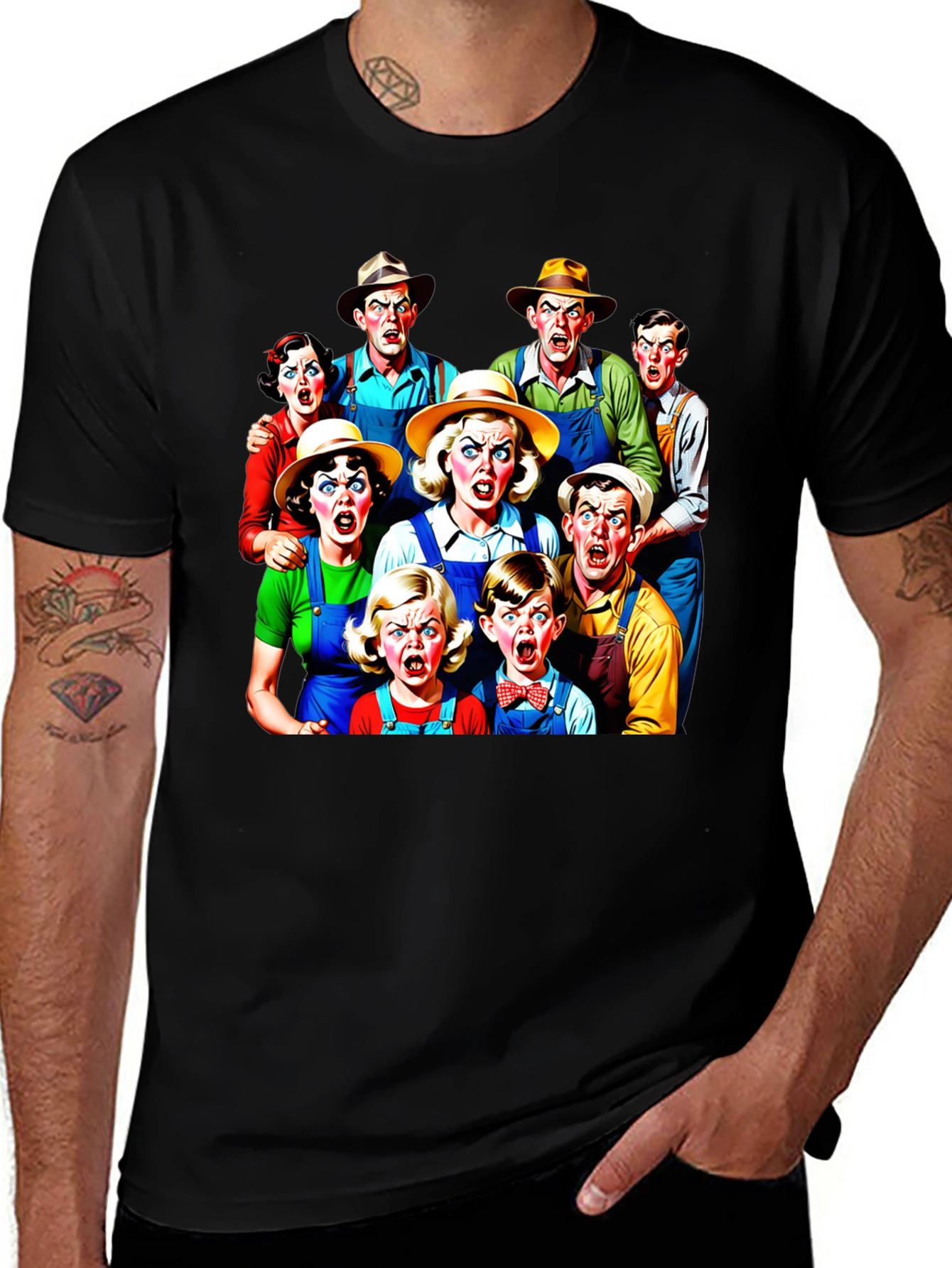 Variant 22 of Angry Mob T-Shirt: Classic Horror Film Group Tee