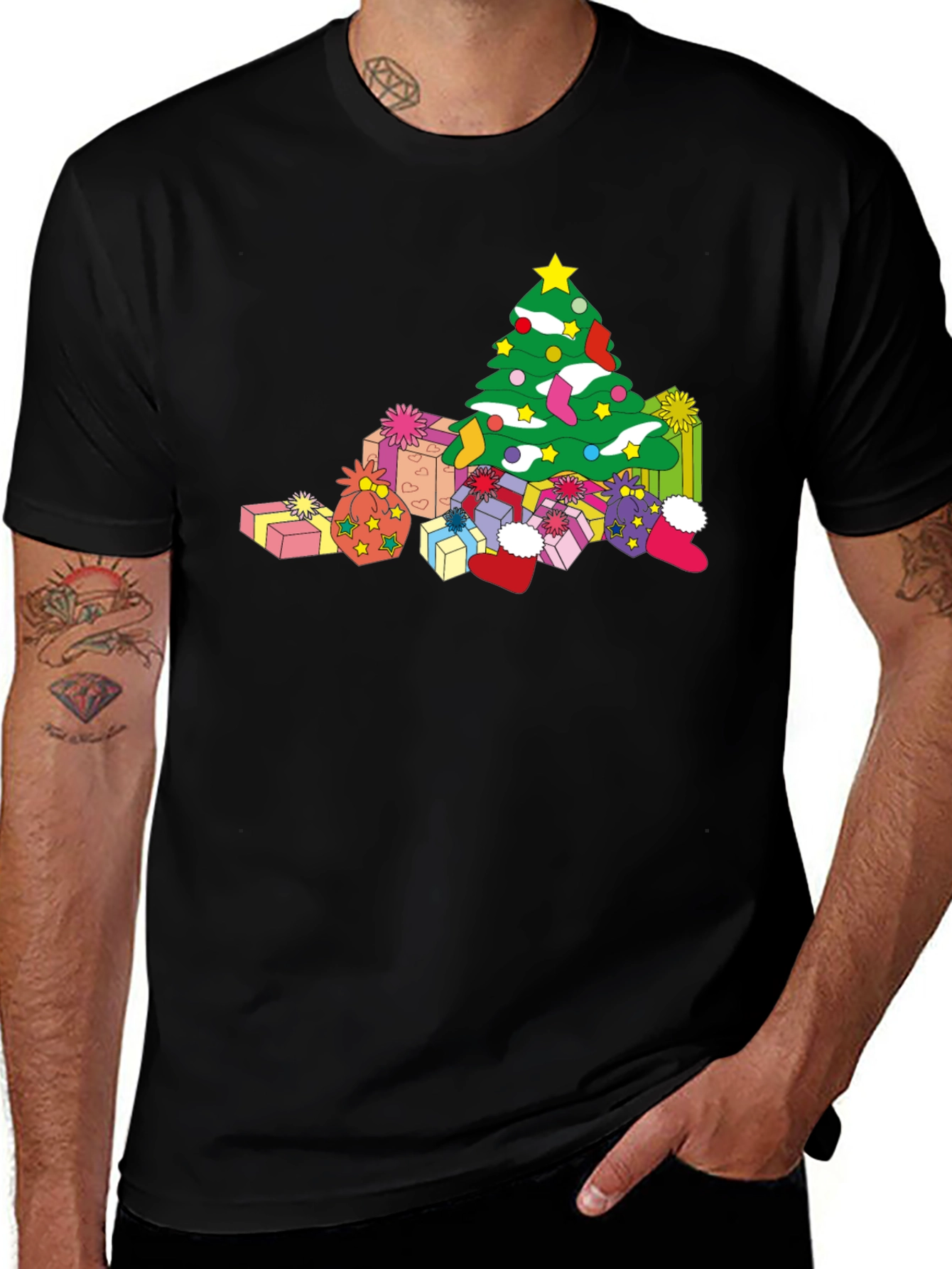 Festive Christmas Tree Gift T-Shirt