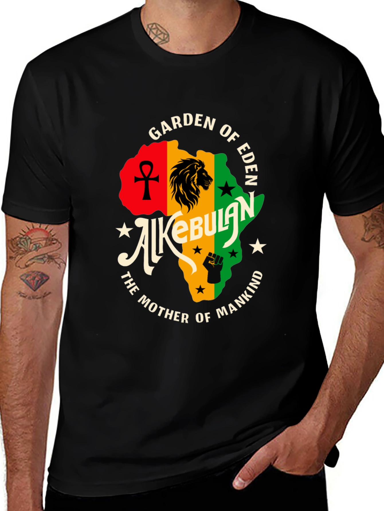 Afrocentric Alkebulan Graphic T-Shirt - Motherland Pride