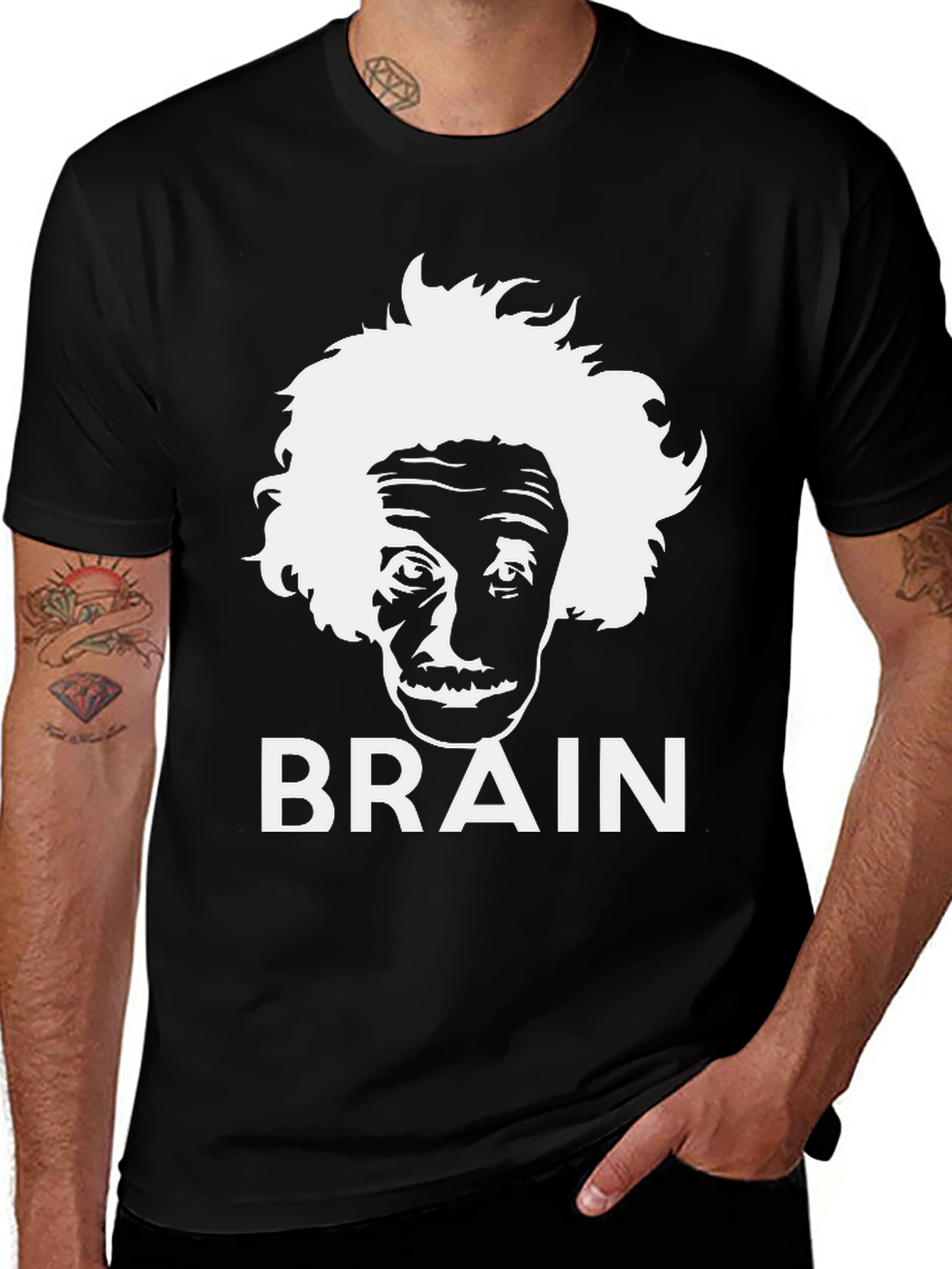 Einstein Brain T-Shirt - Smart & Funny Graphic Tee