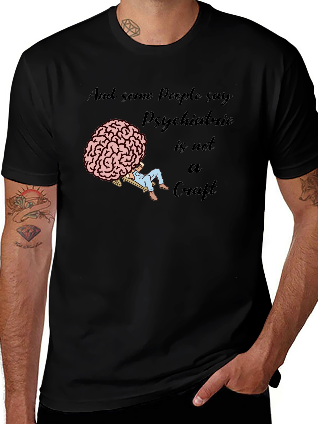 Variant 21 of Psychiatric Craft T-Shirt - Novelty Brain Tee
