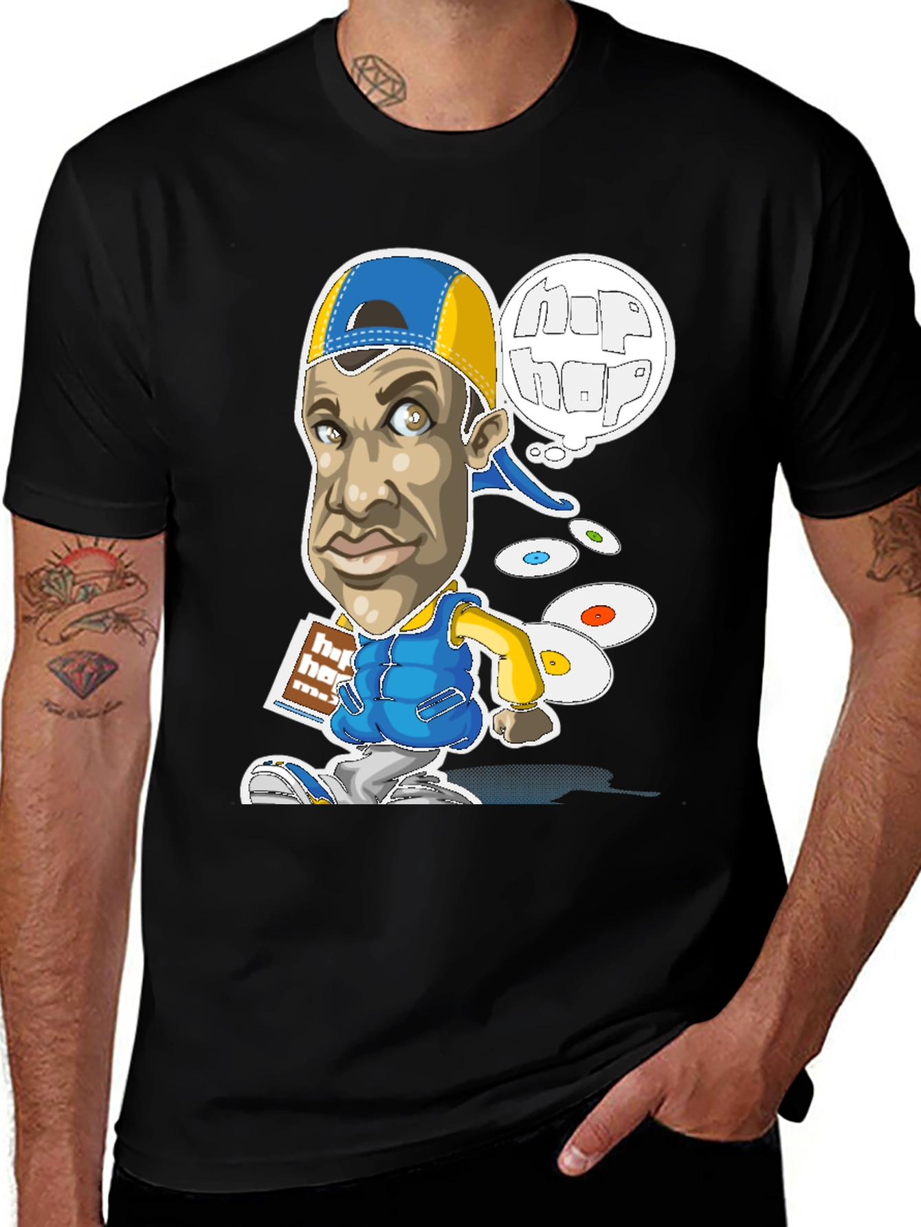 Variant 8 of Hip Hop Cartoon Graphic T-Shirt