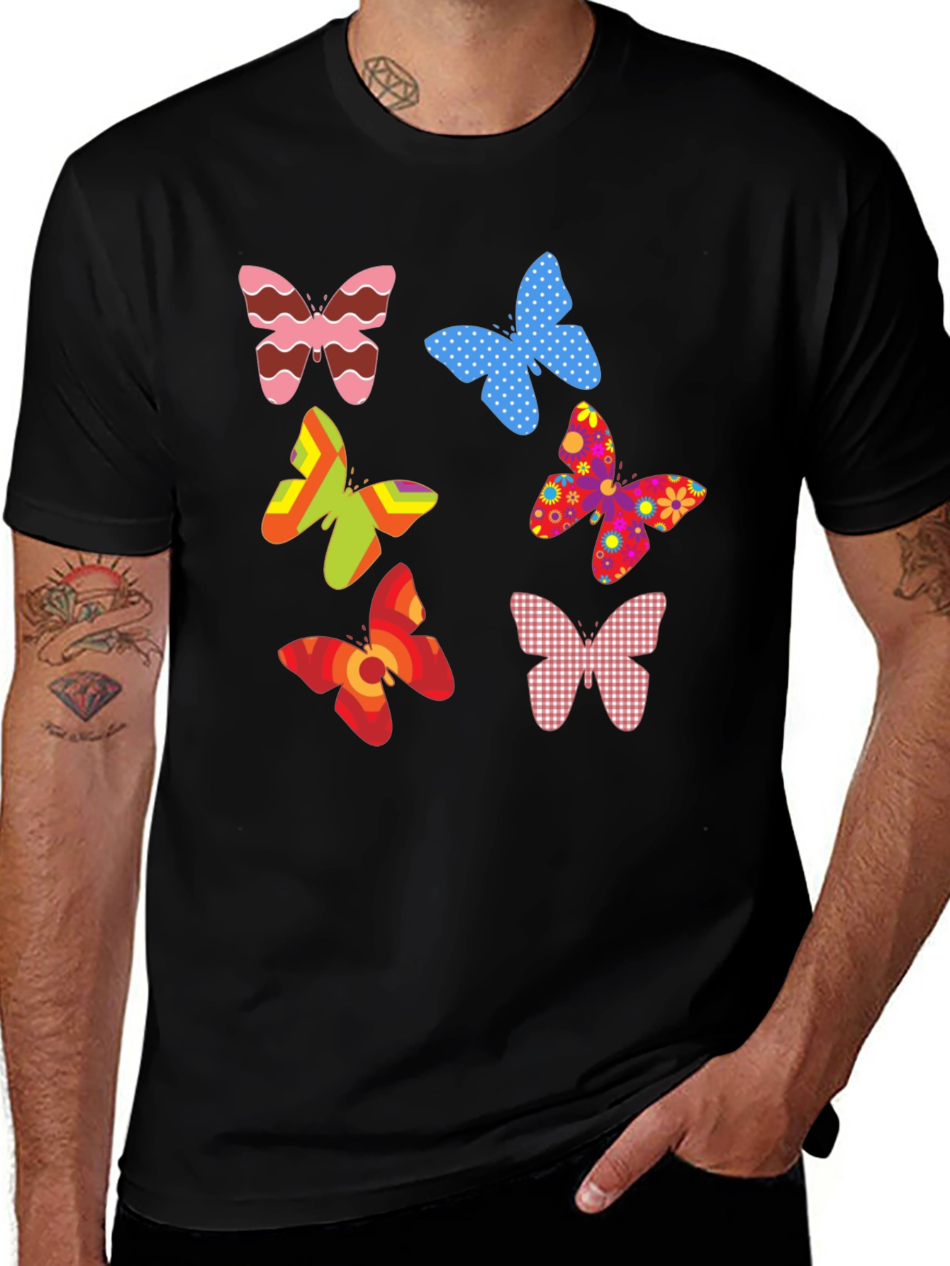 Variant 11 of Butterfly Pattern T-Shirt