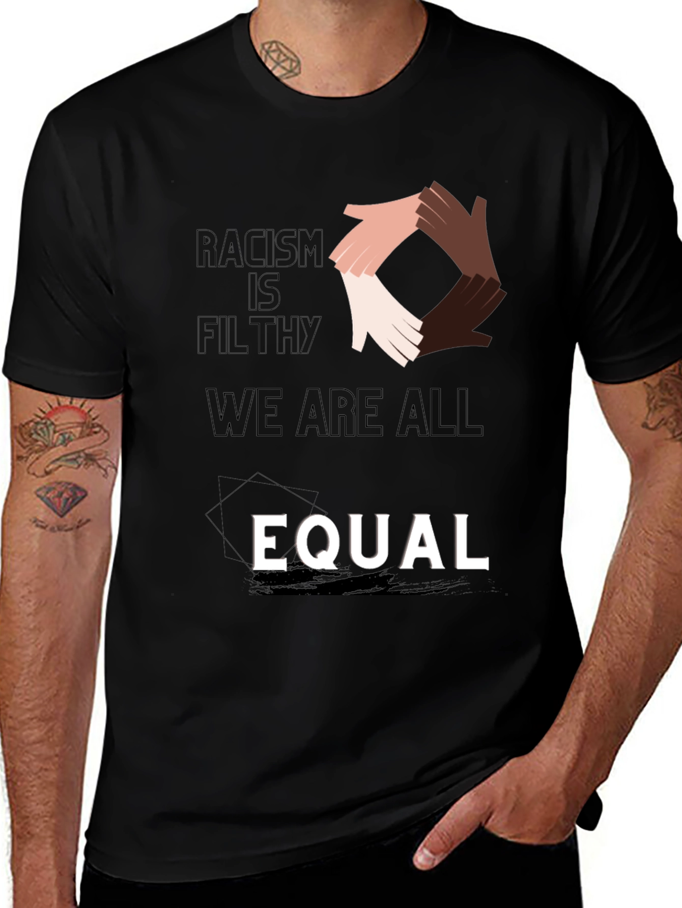 Variant 10 of Equality Graphic T-Shirt - Anti Racism Tee