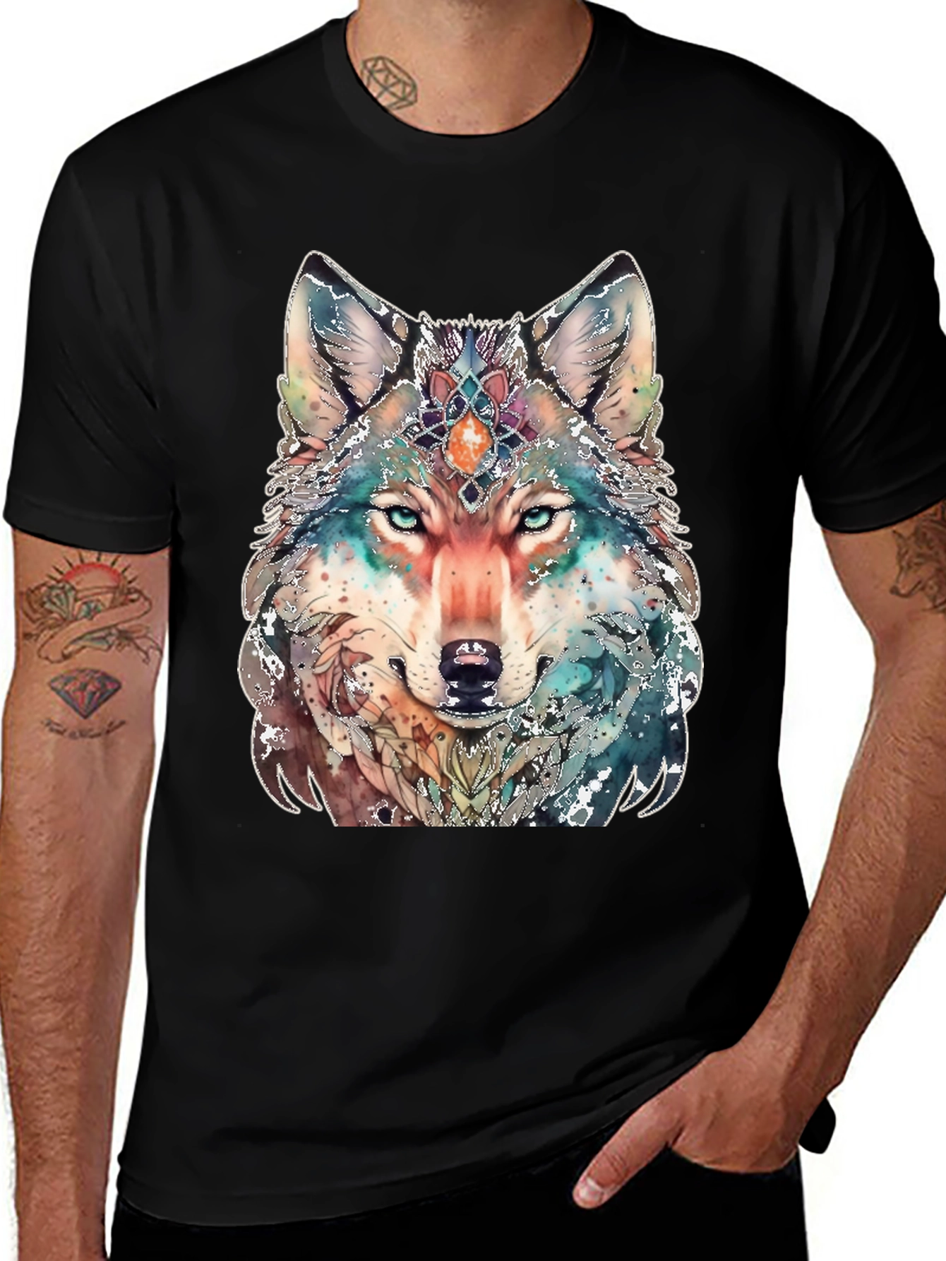 Variant 26 of Wolf Graphic Print T-Shirt