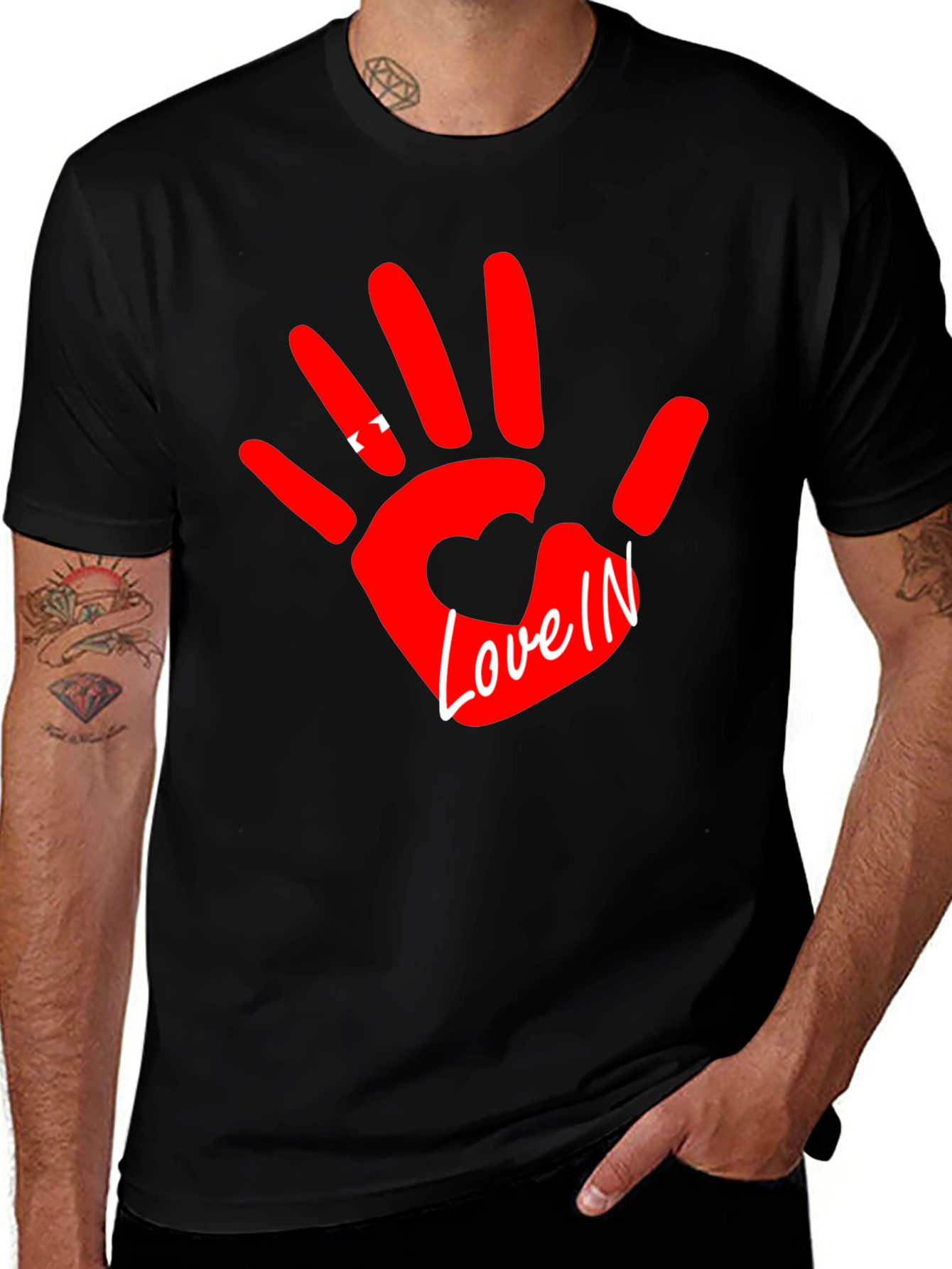 Variant 24 of Love Hand T-Shirt - Express Your Affection!
