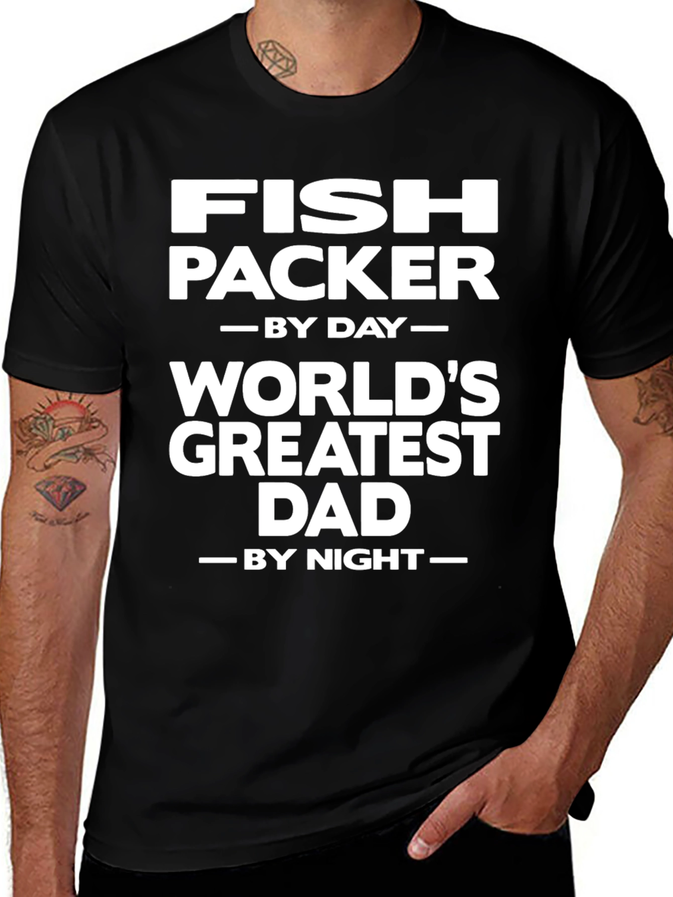 Variant 10 of Fish Packer Greatest Dad T-Shirt