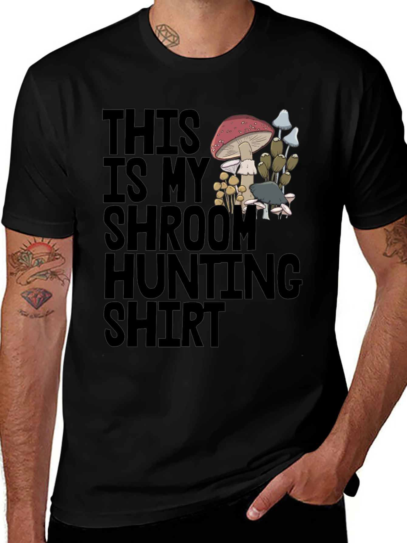 Variant 22 of Mushroom Hunting Shirt - Shroom Hunter Tee