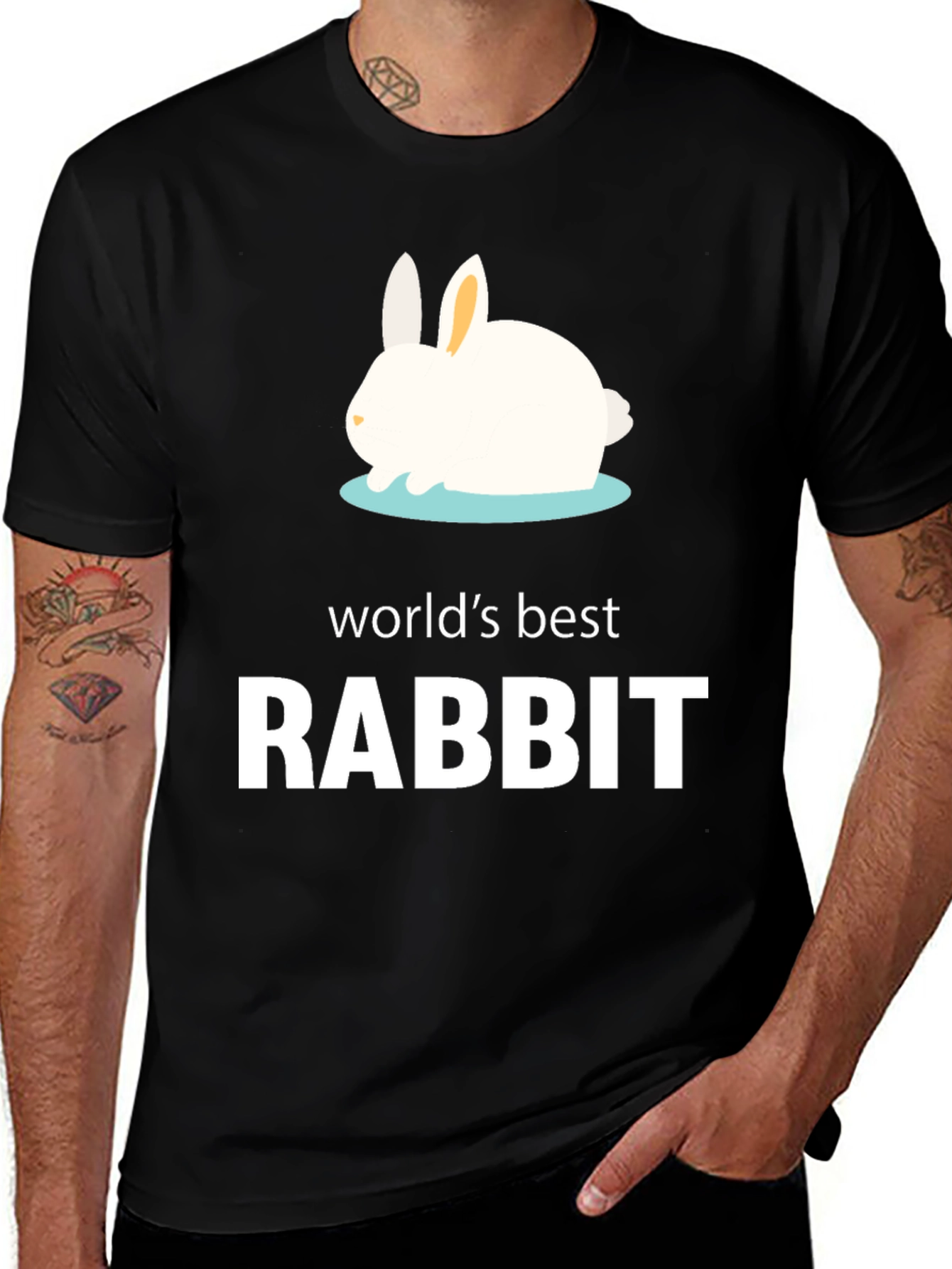World's Best Rabbit T-Shirt - Black