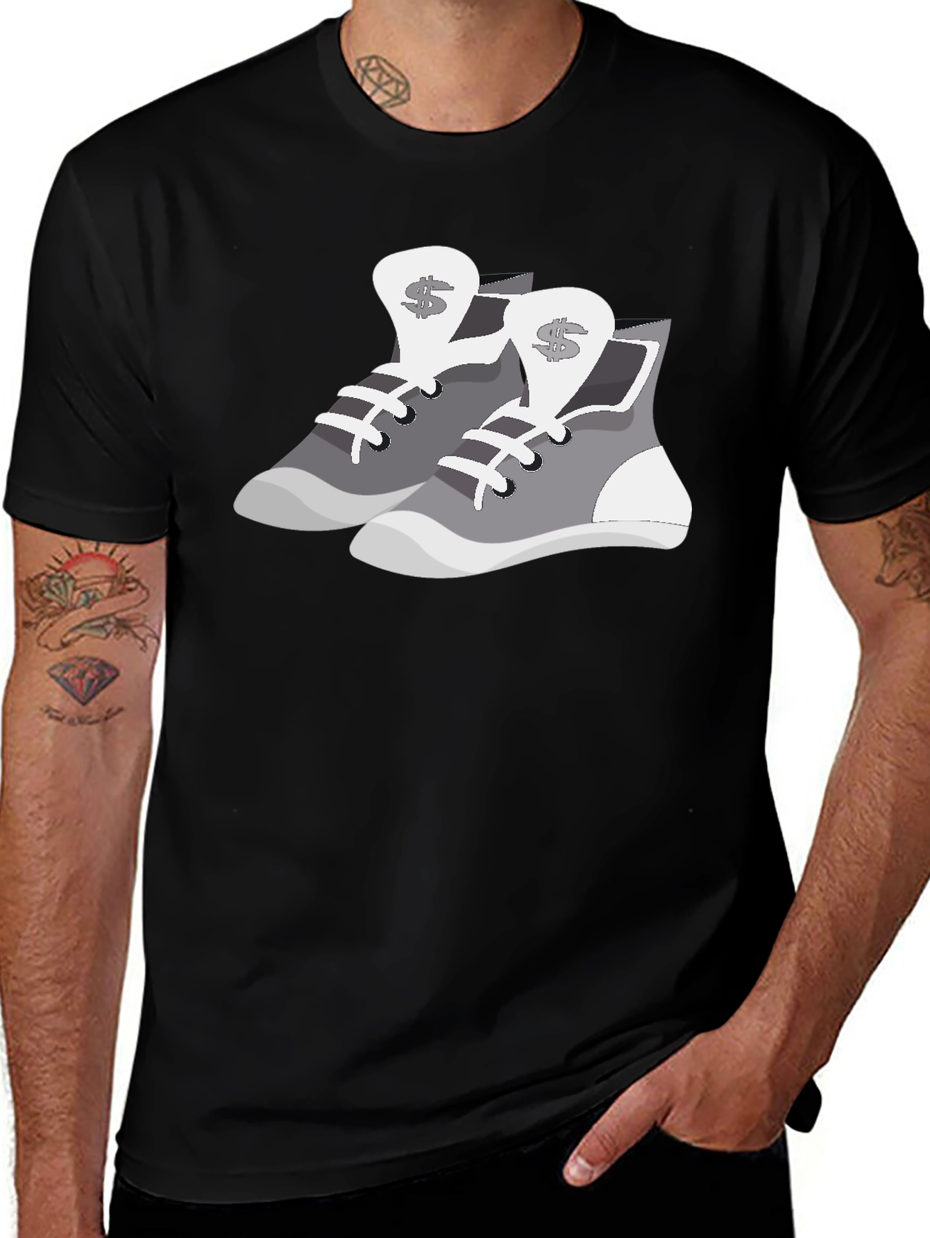 Variant 2 of Stylish Sneaker Graphic Tee - Trendy Casual Wear