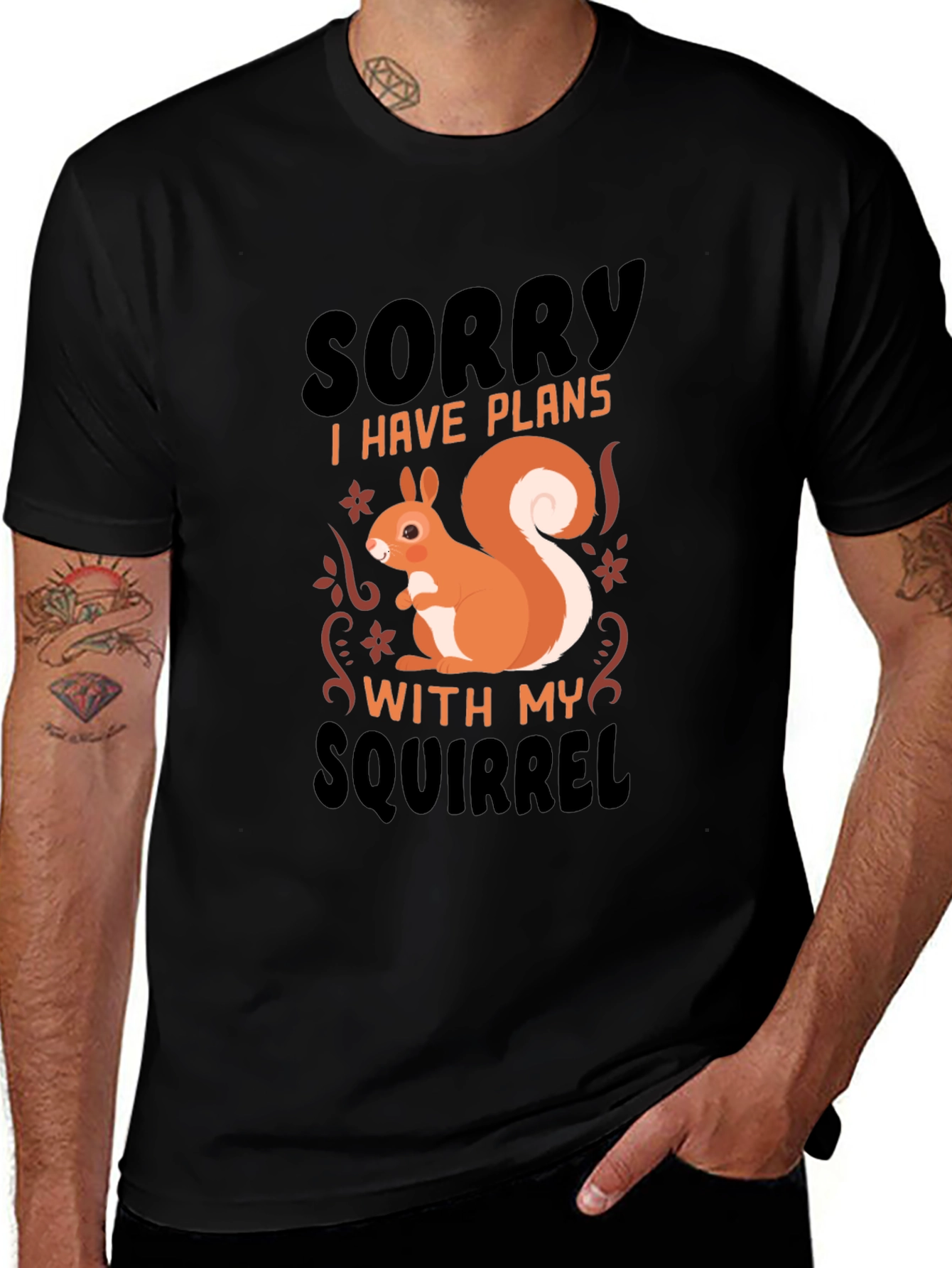 Variant 26 of Funny Squirrel Plans T-Shirt