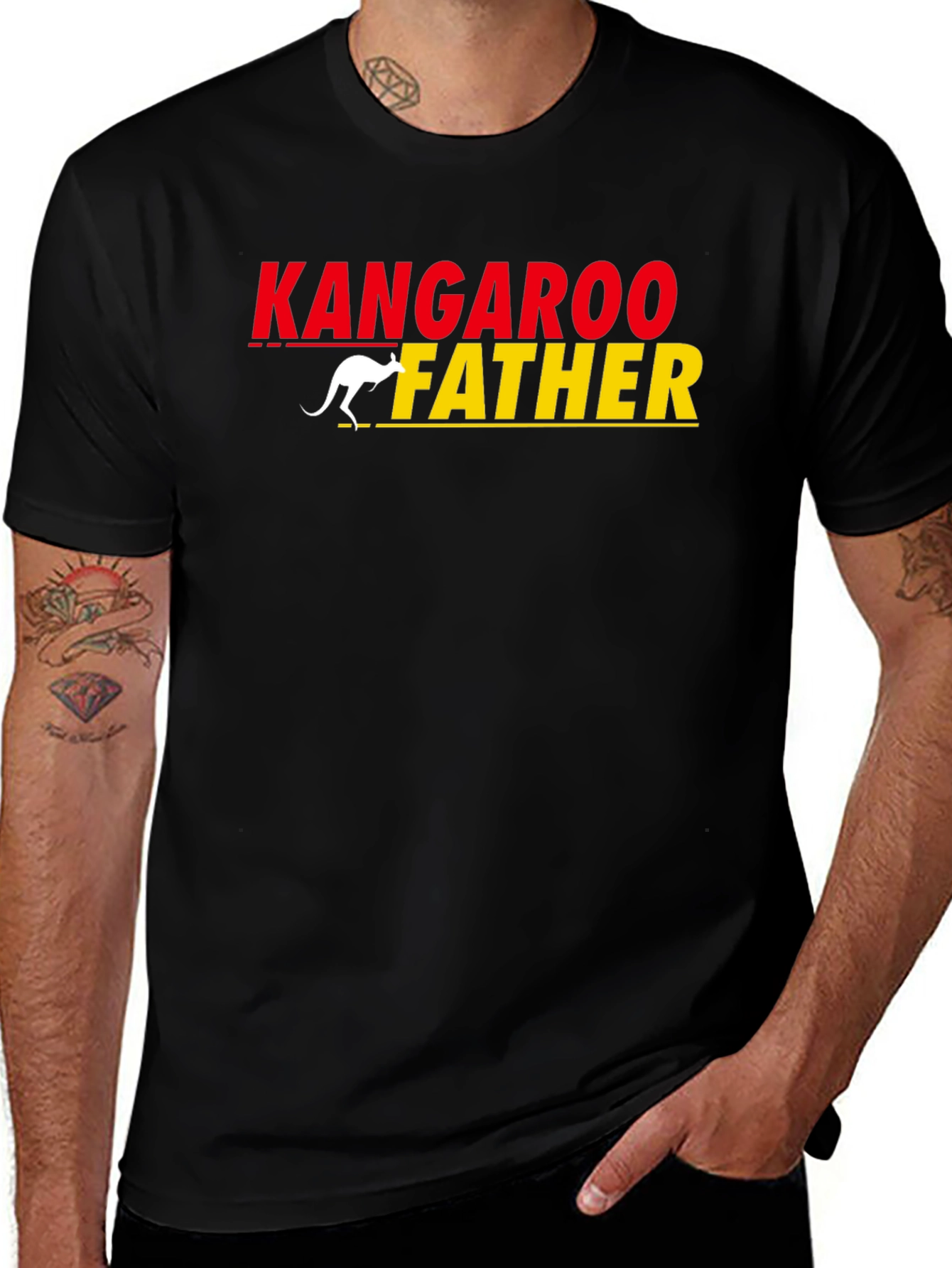Variant 15 of Kangaroo Father T-Shirt - Funny Dad Tee
