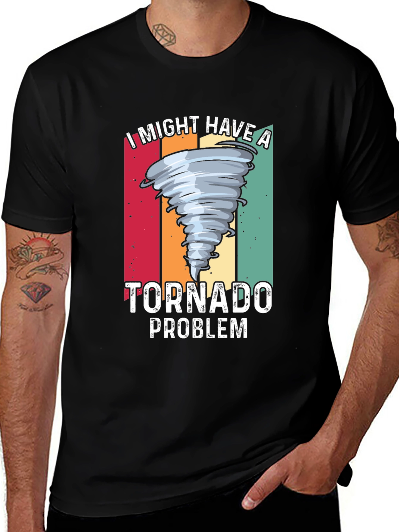 Variant 12 of I Might Have a Tornado Problem Graphic T-Shirt