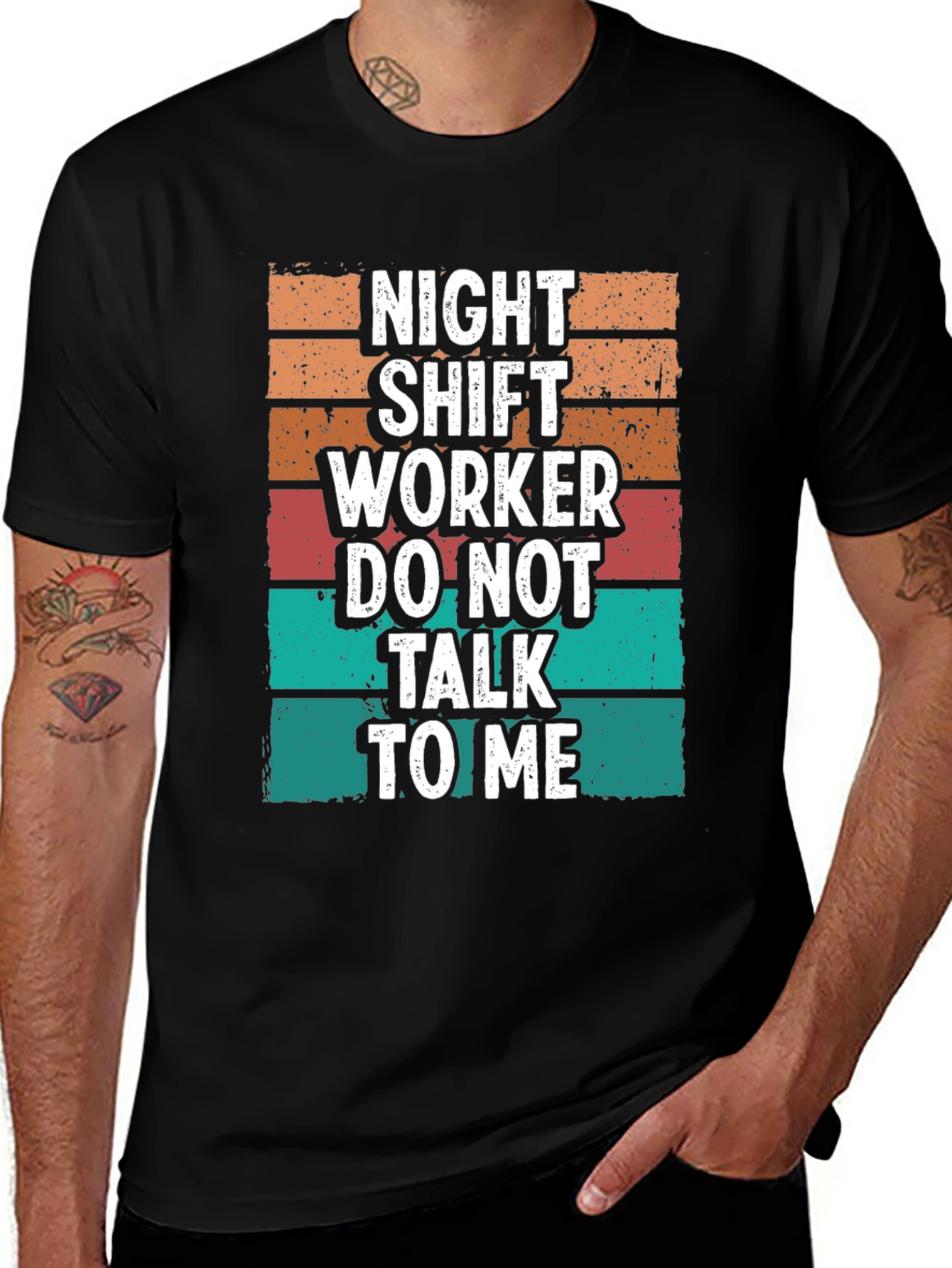 Variant 3 of Night Shift Worker Graphic Tee - Humor T-Shirt