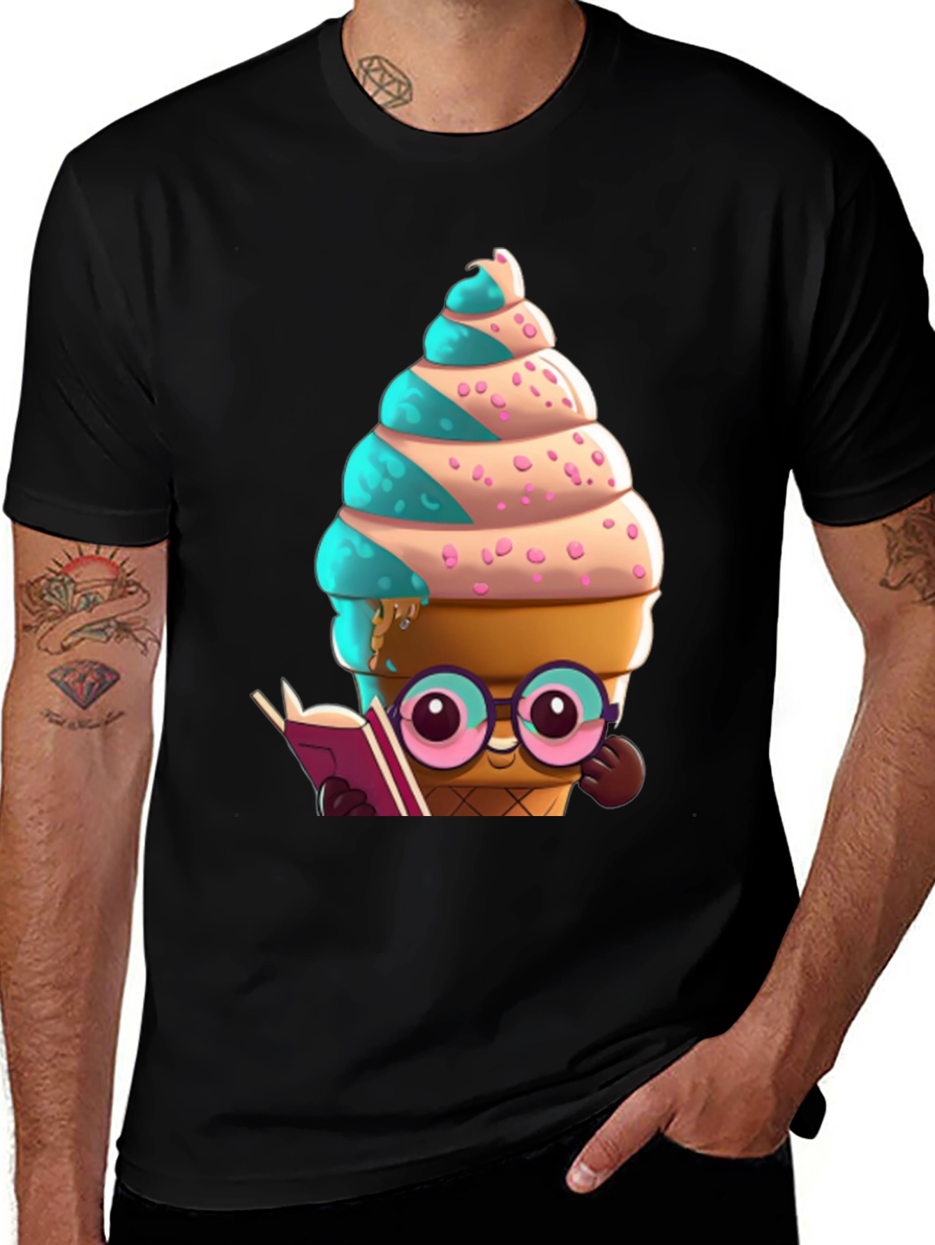 Variant 25 of Nerdy Ice Cream T-Shirt