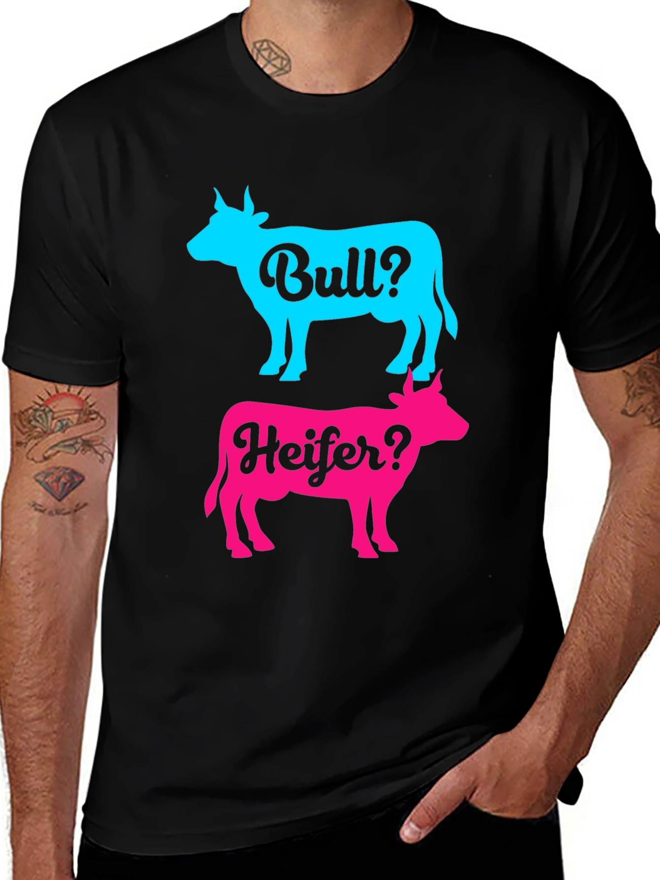 Variant 9 of Bull or Heifer? Gender Reveal T-Shirt