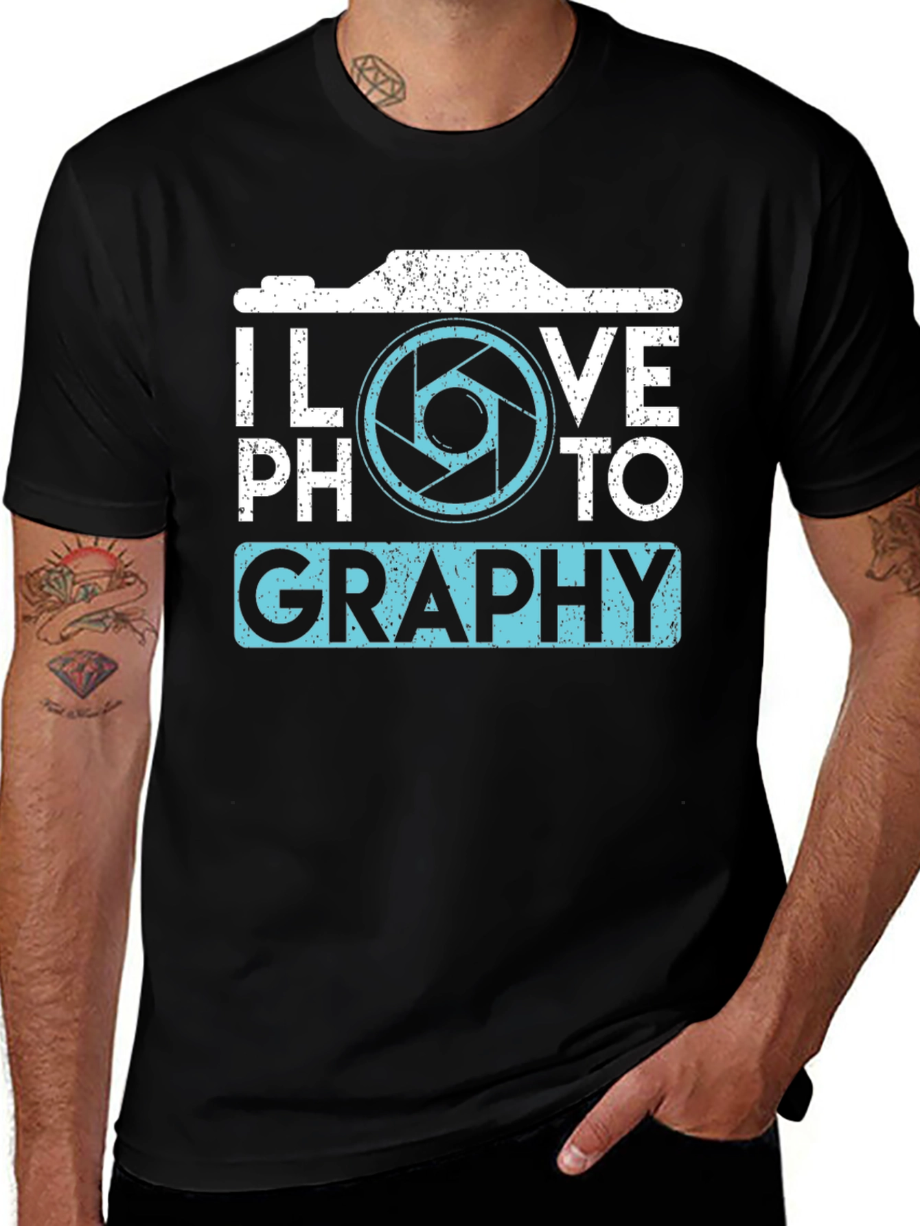 Variant 12 of I Love Photography Graphic Tee