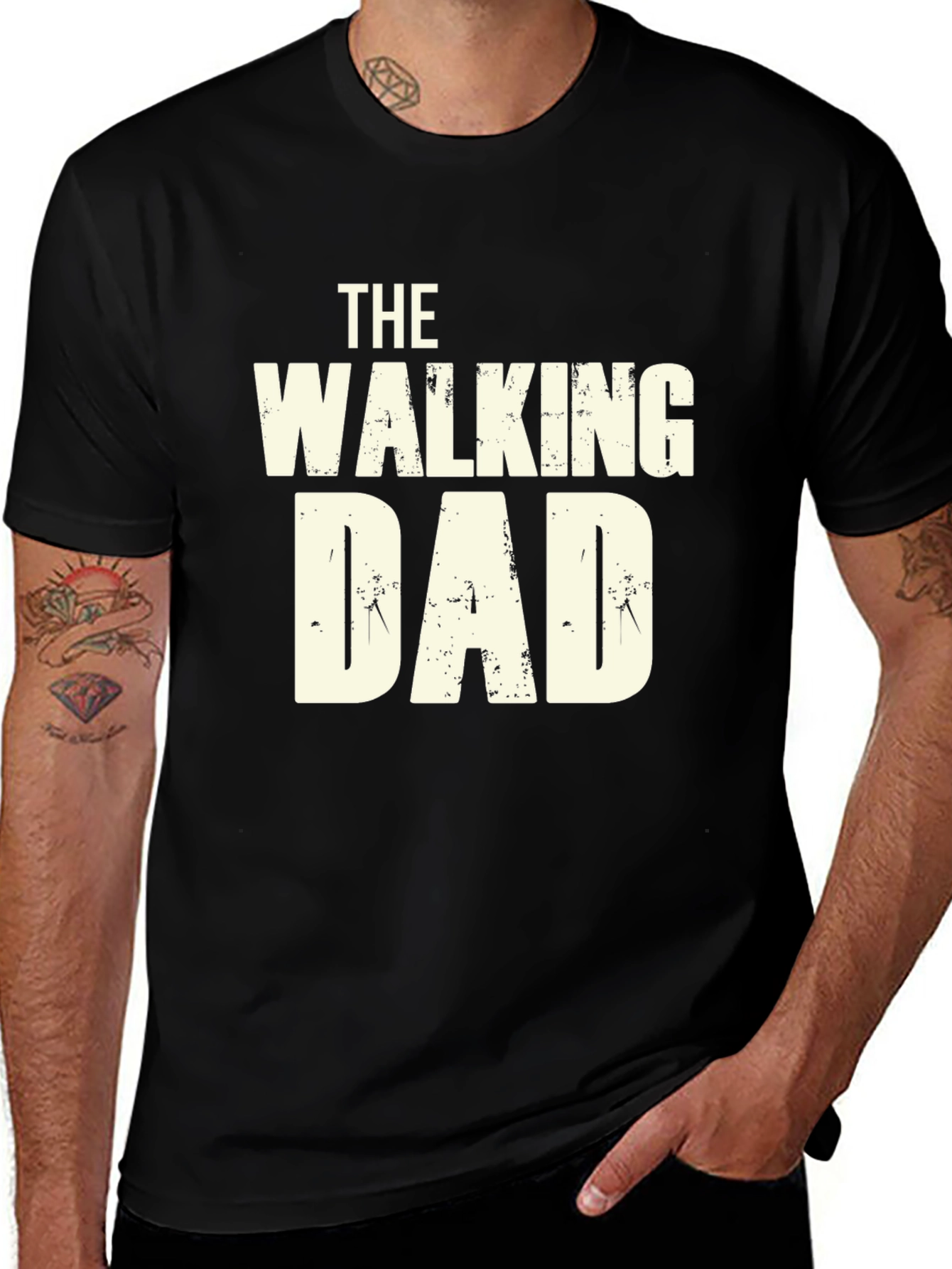 Variant 29 of The Walking Dad Funny Graphic T-Shirt