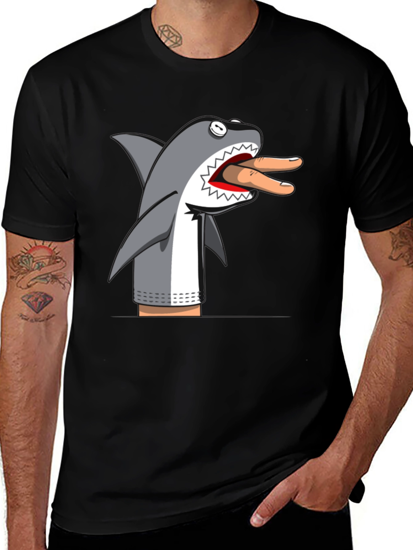 Variant 30 of Shark Puppet T-Shirt