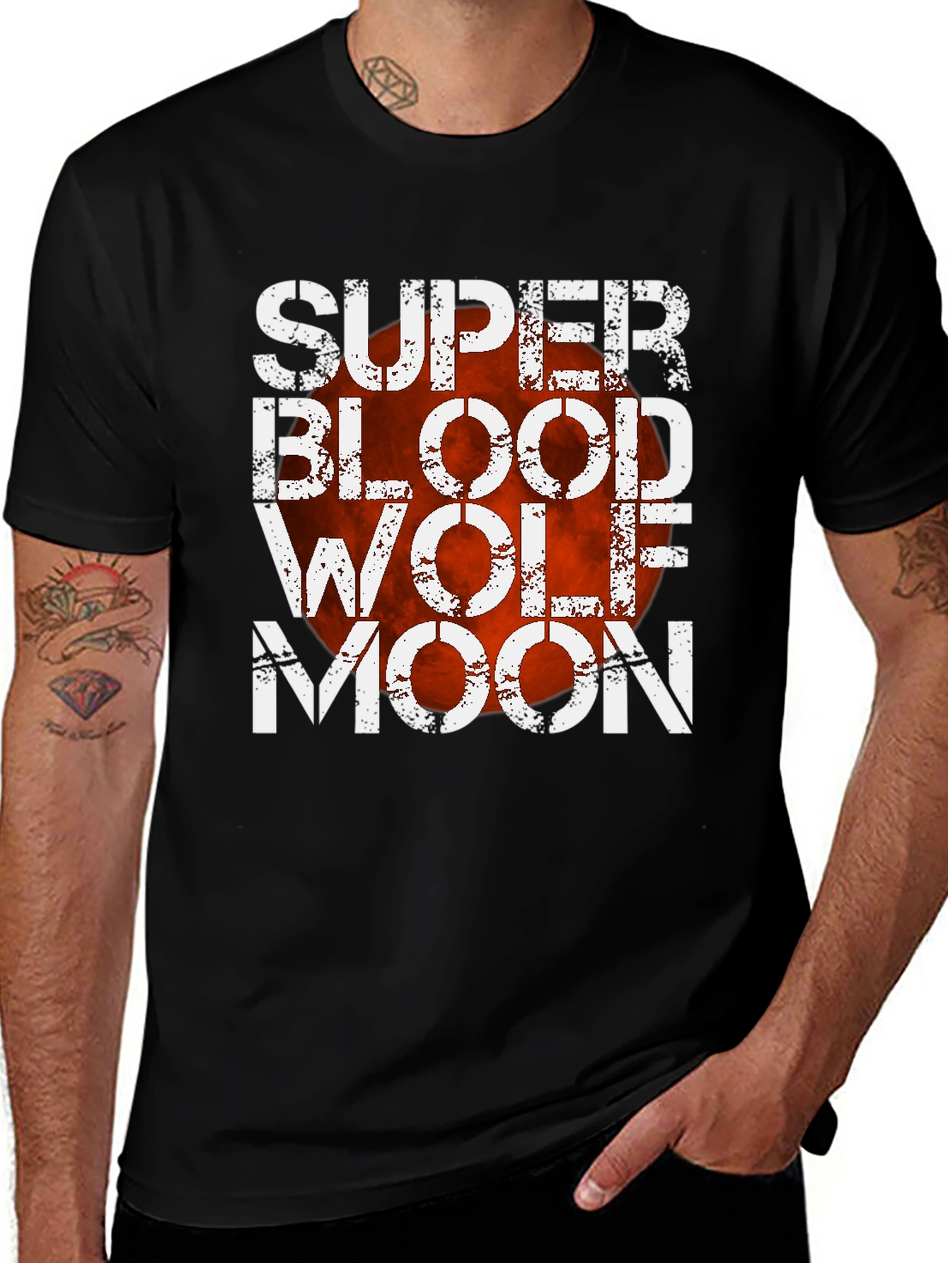 Variant 17 of Super Blood Wolf Moon Graphic T-Shirt