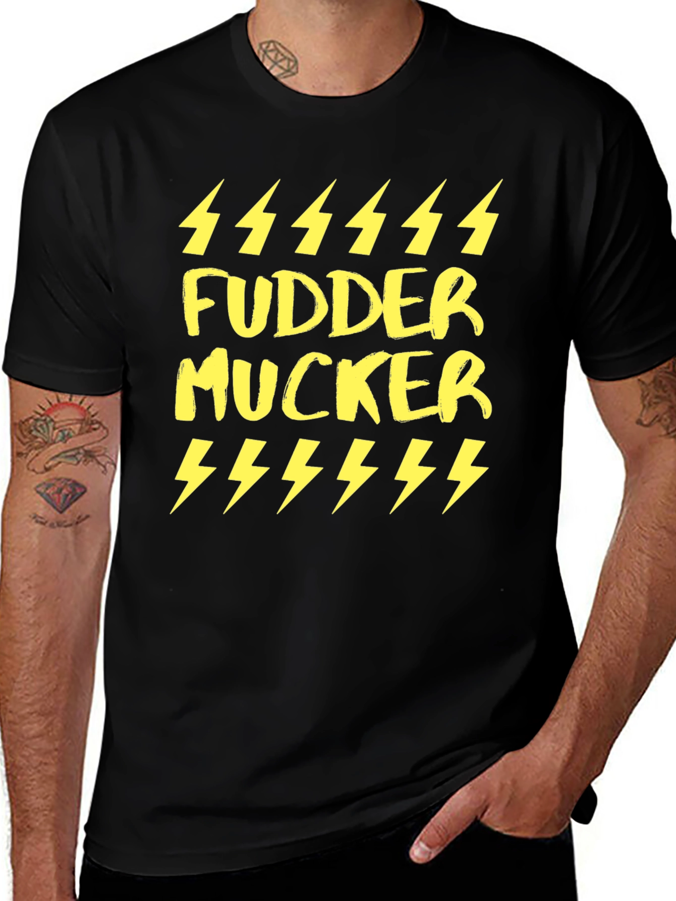 Variant 19 of Fudder Mucker Graphic T-Shirt - Black
