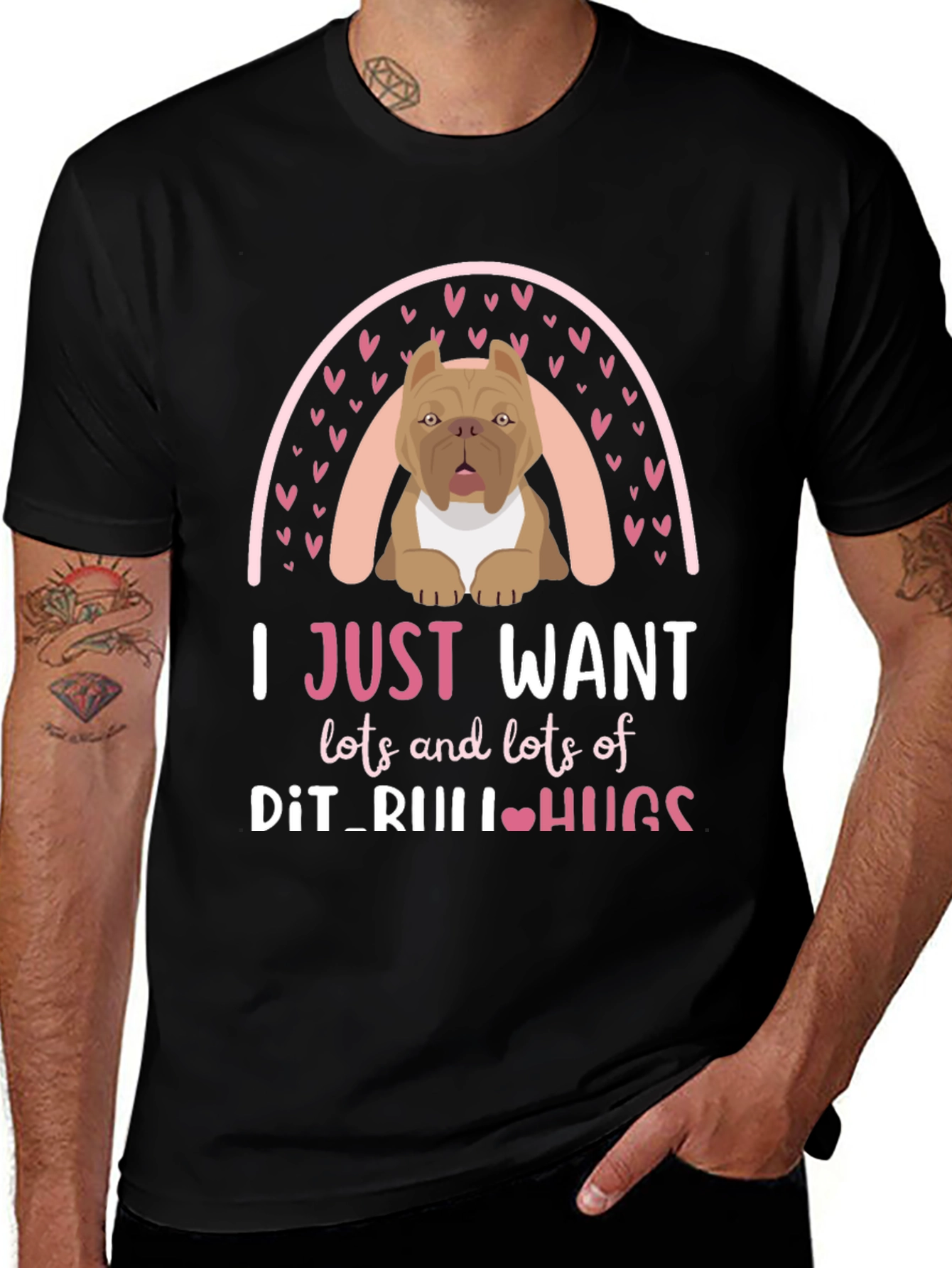 Variant 19 of Pit Bull Hugs T-Shirt