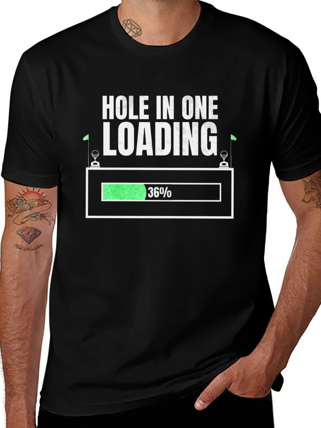 Variant 30 of Hole In One Loading T-Shirt Golf Tee