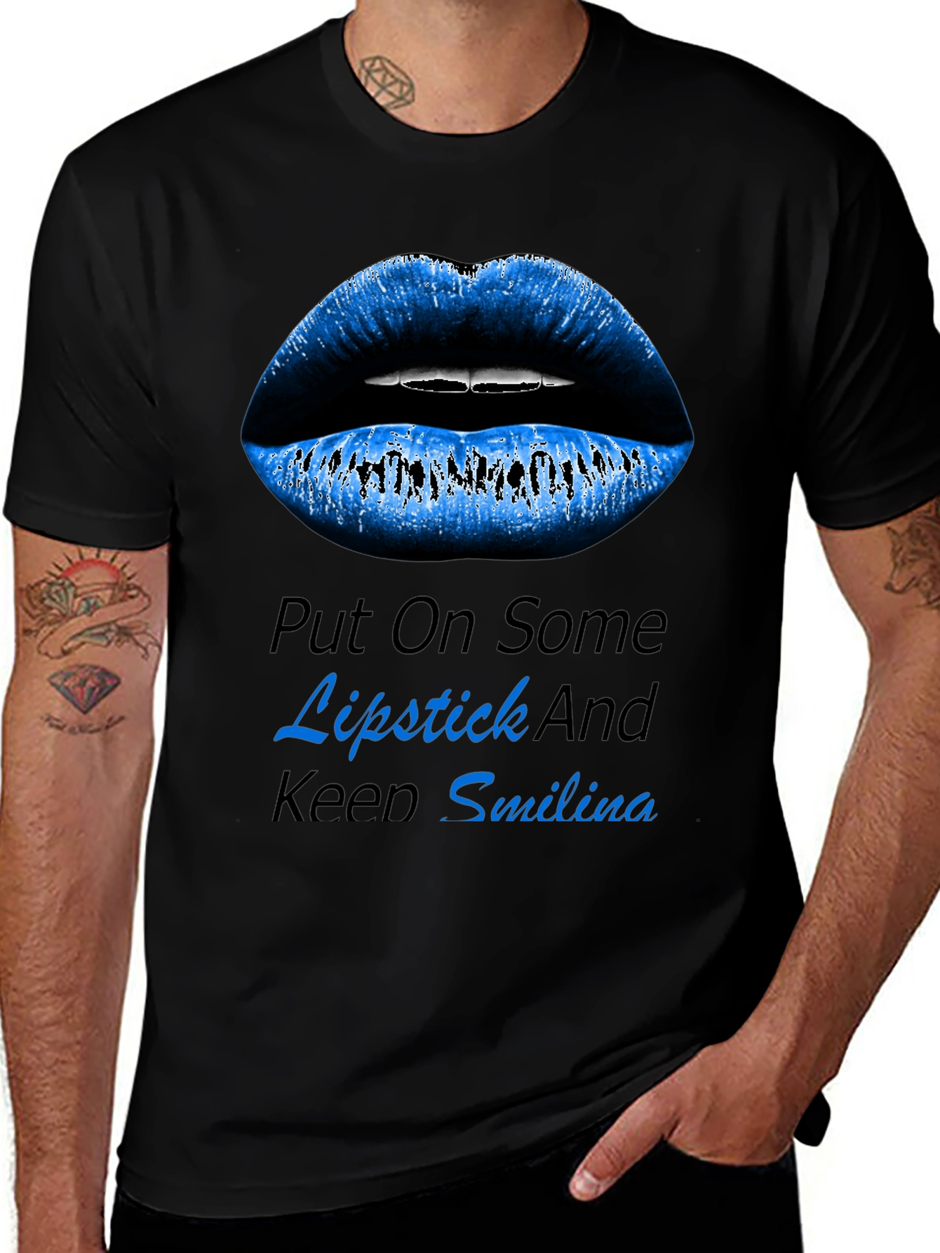 Variant 17 of Lipstick Graphic Tee - Stylish & Comfortable
