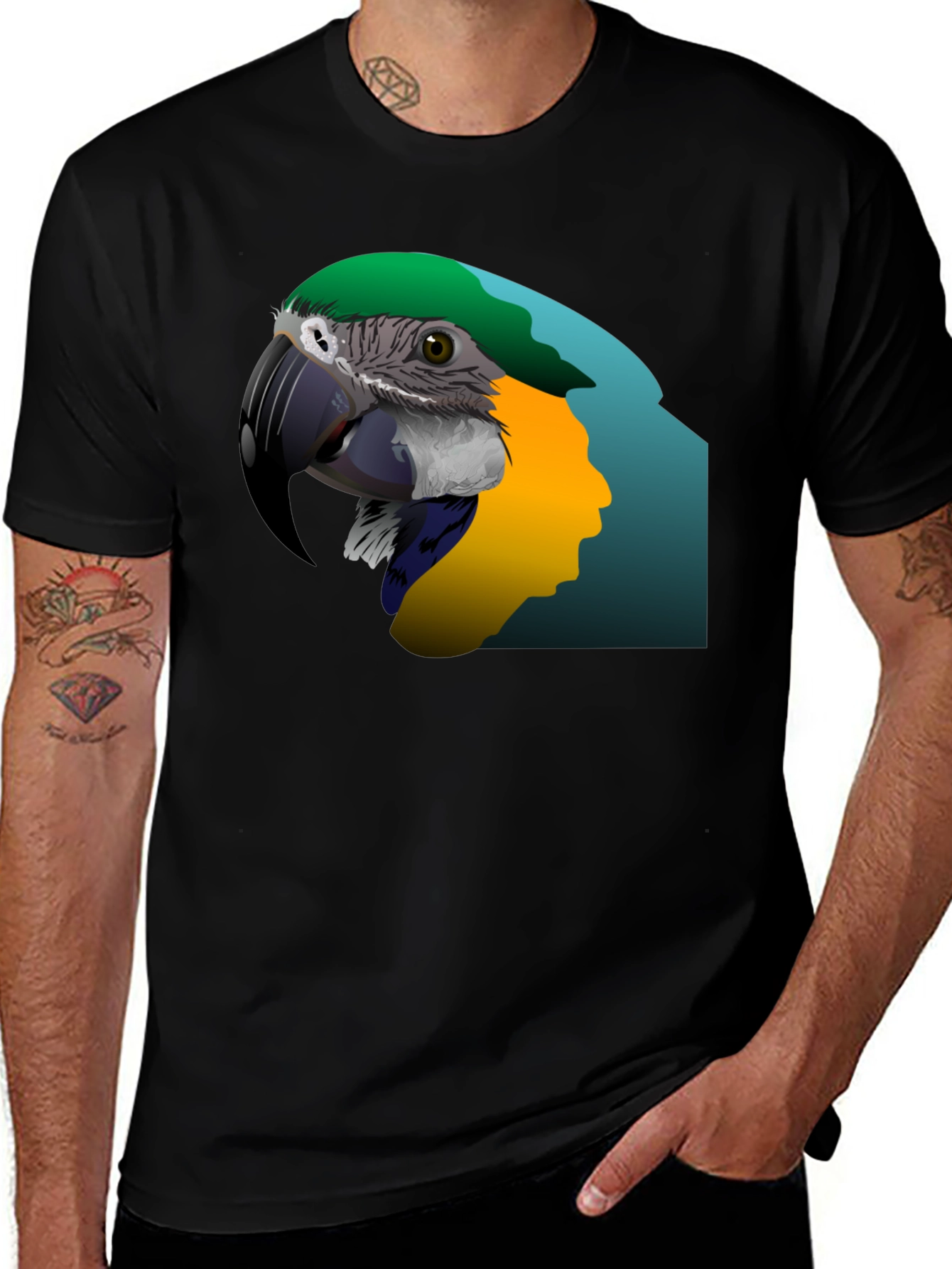 Variant 8 of Parrot Graphic T-Shirt - Stylish Bird Lover Tee