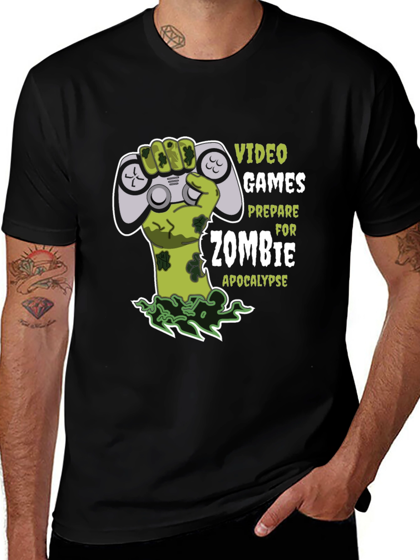 Variant 21 of Zombie Apocalypse Gamer T-Shirt