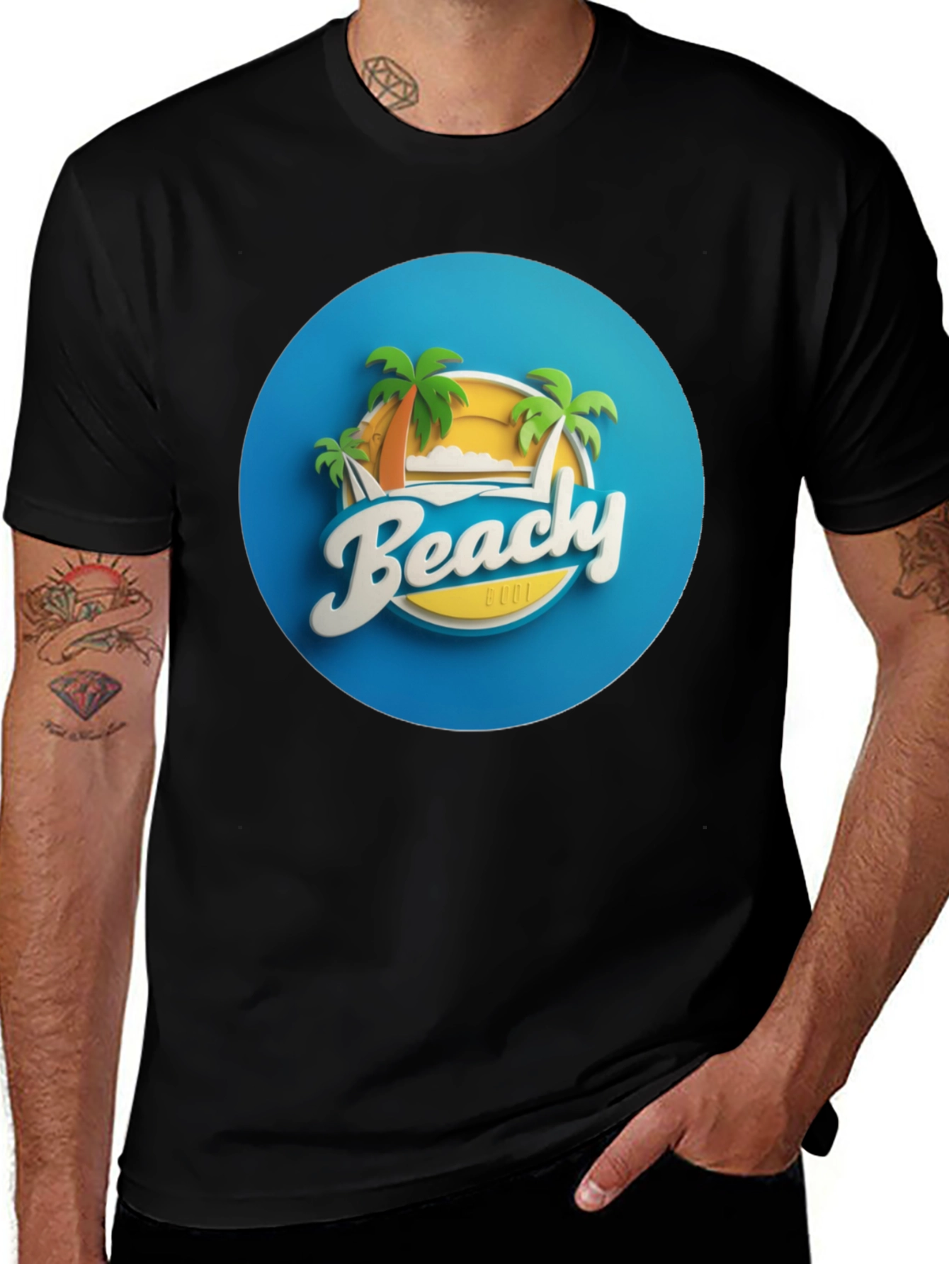 Variant 3 of Beachy Cool Graphic T-Shirt