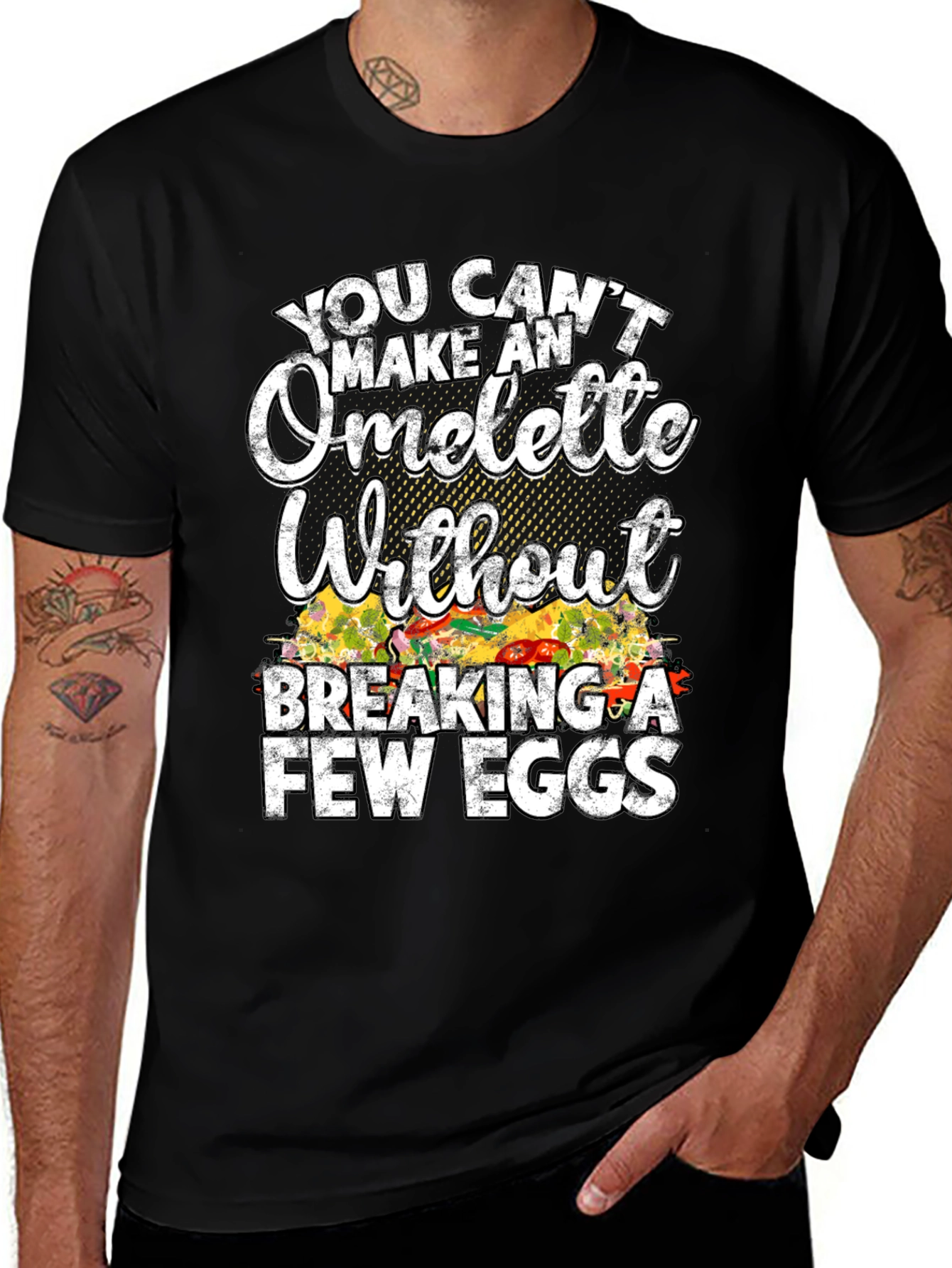 Variant 12 of Funny Omelette Graphic T-Shirt - Chef Gift