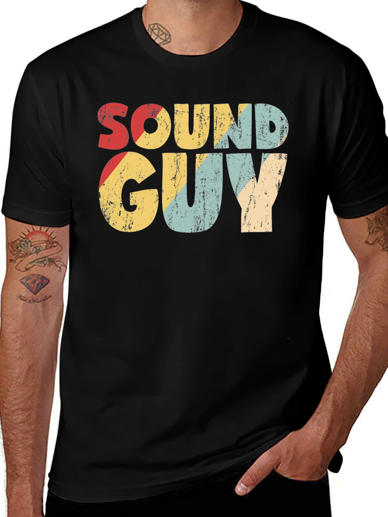 Variant 28 of Retro Sound Guy T-Shirt - Music Lover Tee