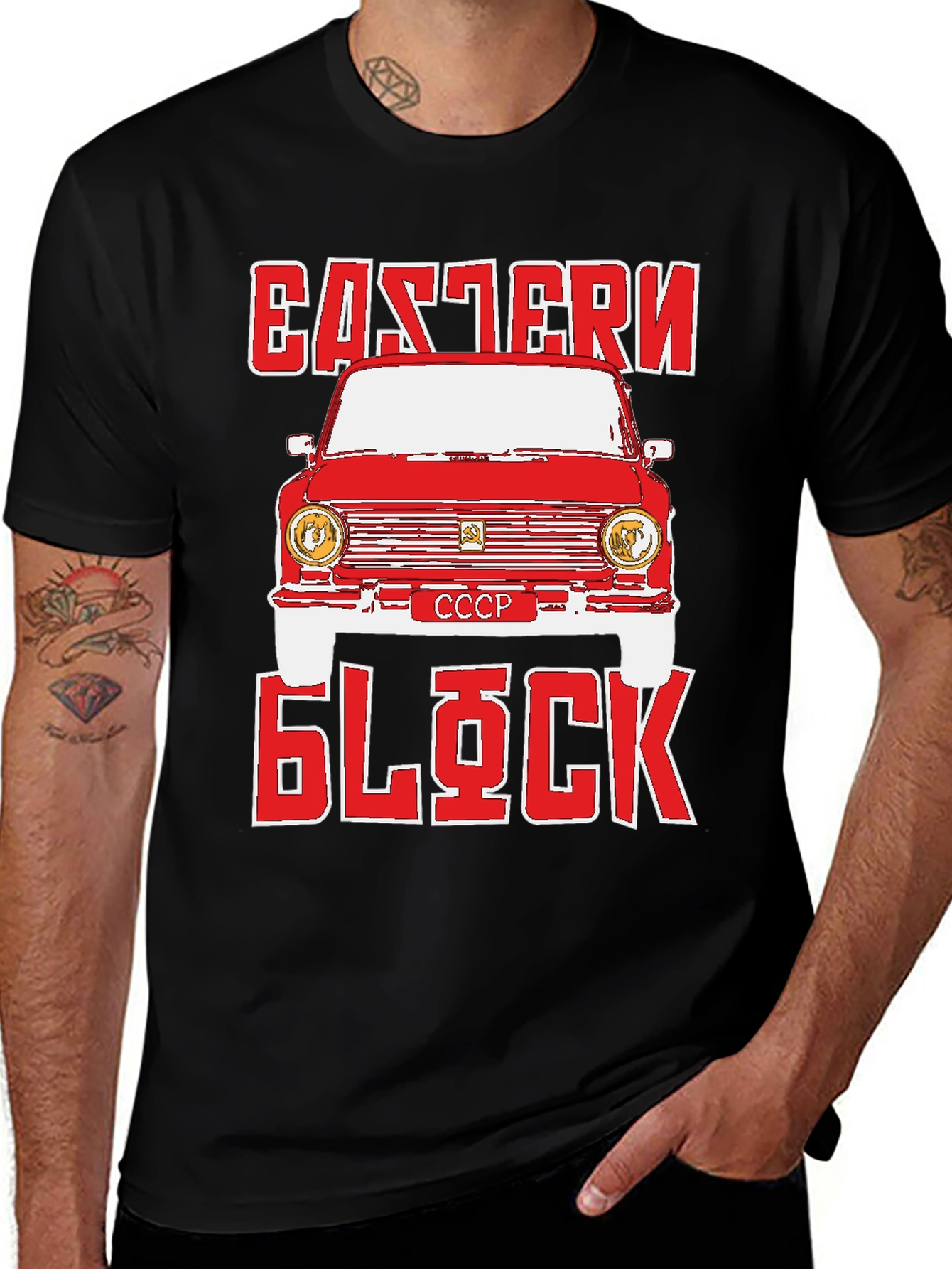 Variant 16 of Eastern Block Car Graphic T-Shirt