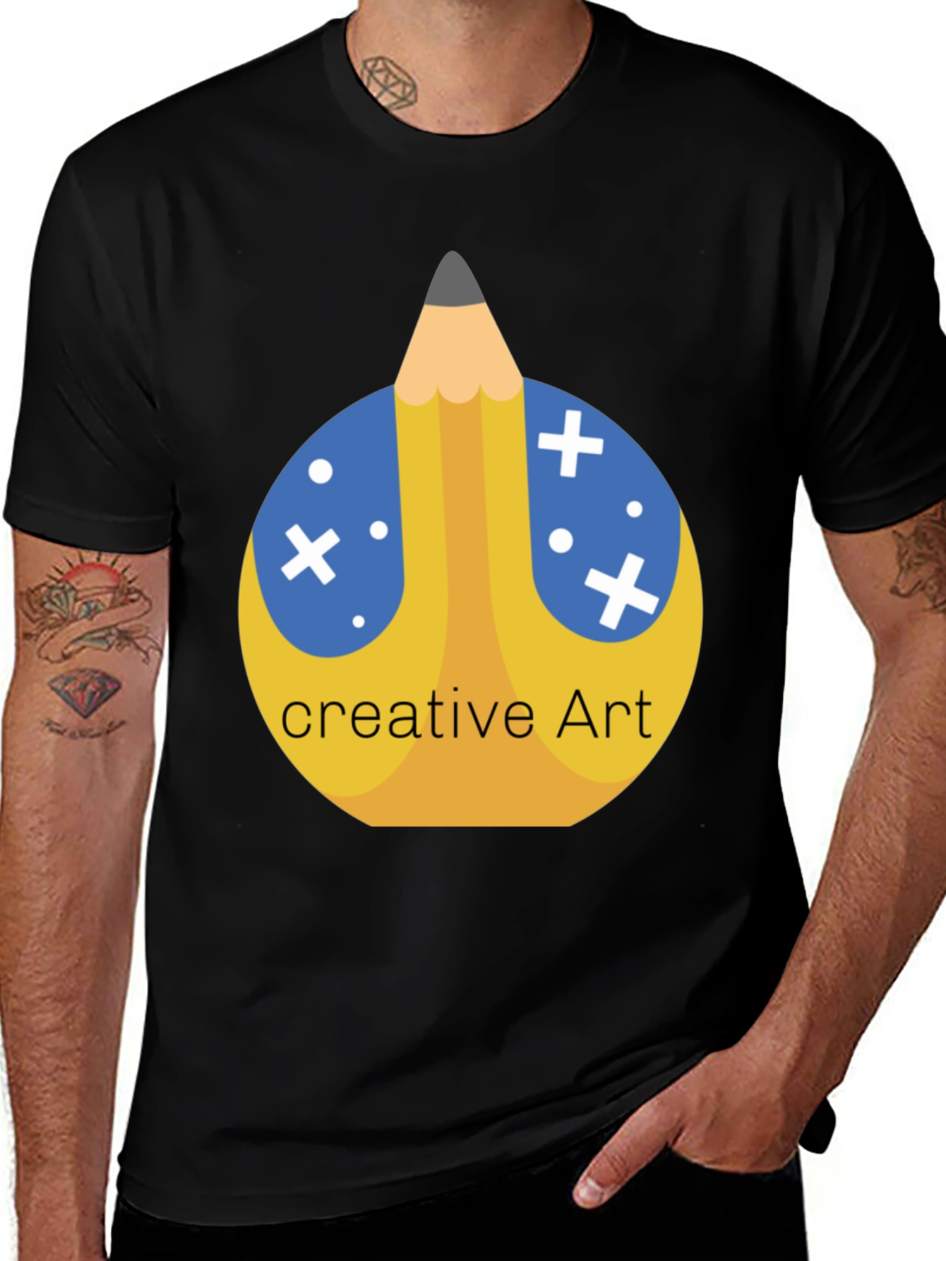 Creative Art Pencil T-Shirt - Stylish Graphic Tee
