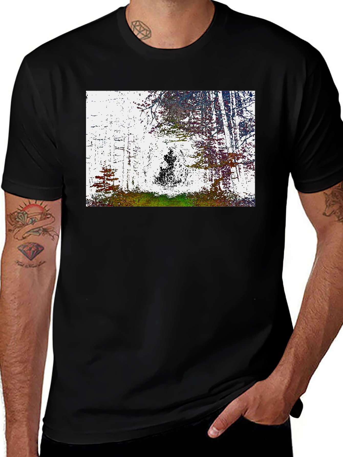 Variant 10 of Abstract Forest Graphic Tee