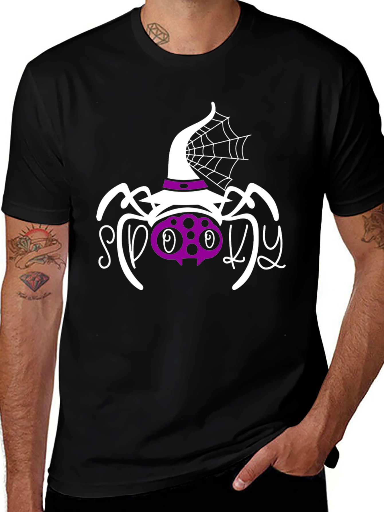 Variant 4 of Spooky Spider Halloween T-Shirt
