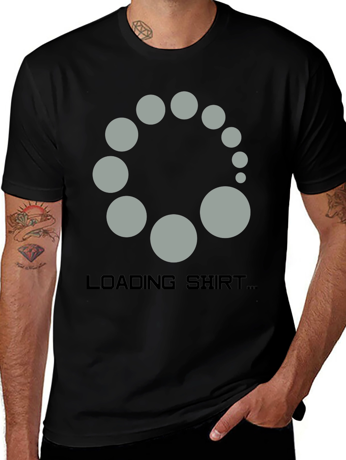Variant 15 of Loading Shirt Novelty Graphic Tee