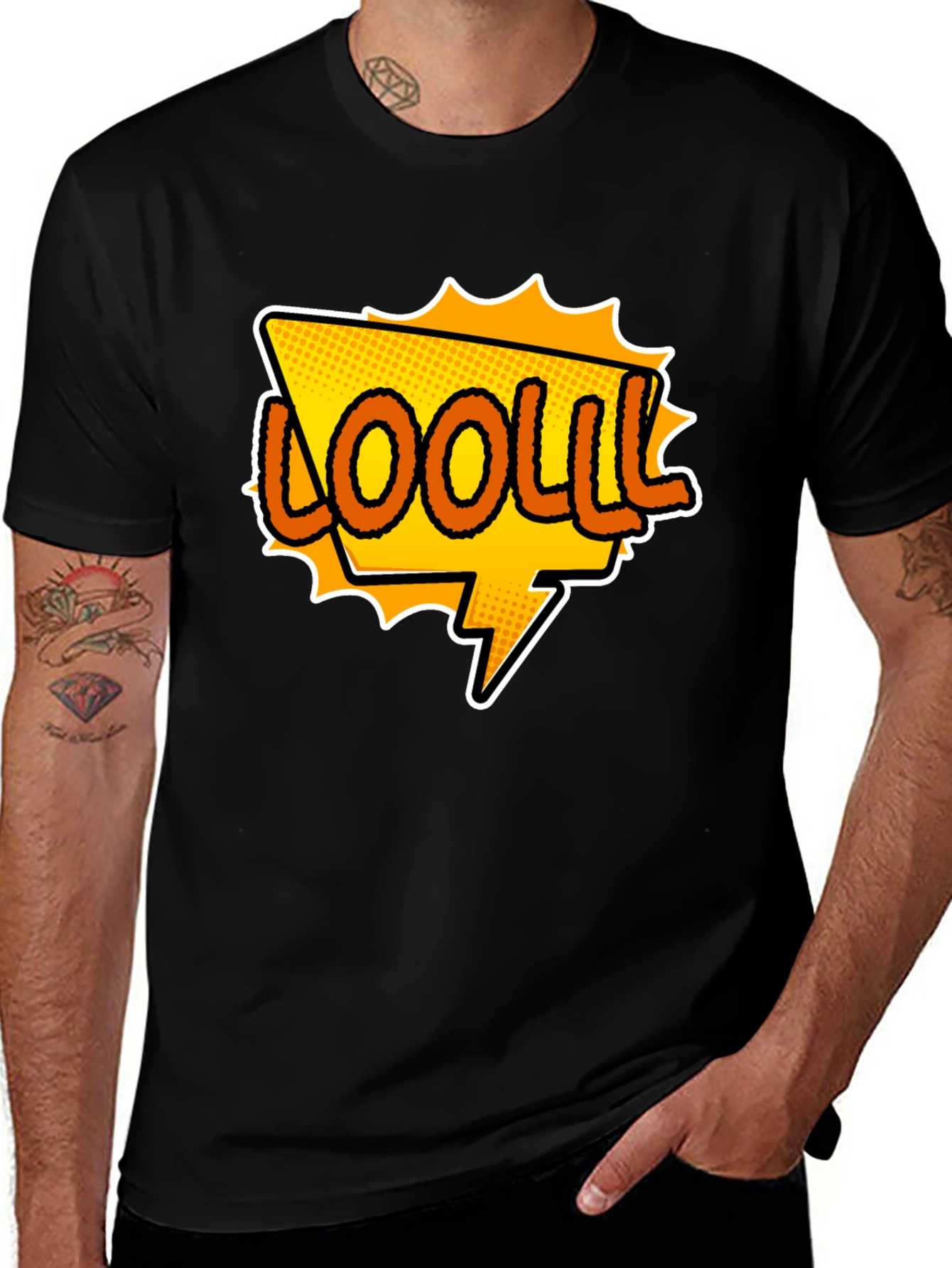 Variant 22 of LOOLLL Graphic Tee - Black Cotton T-Shirt