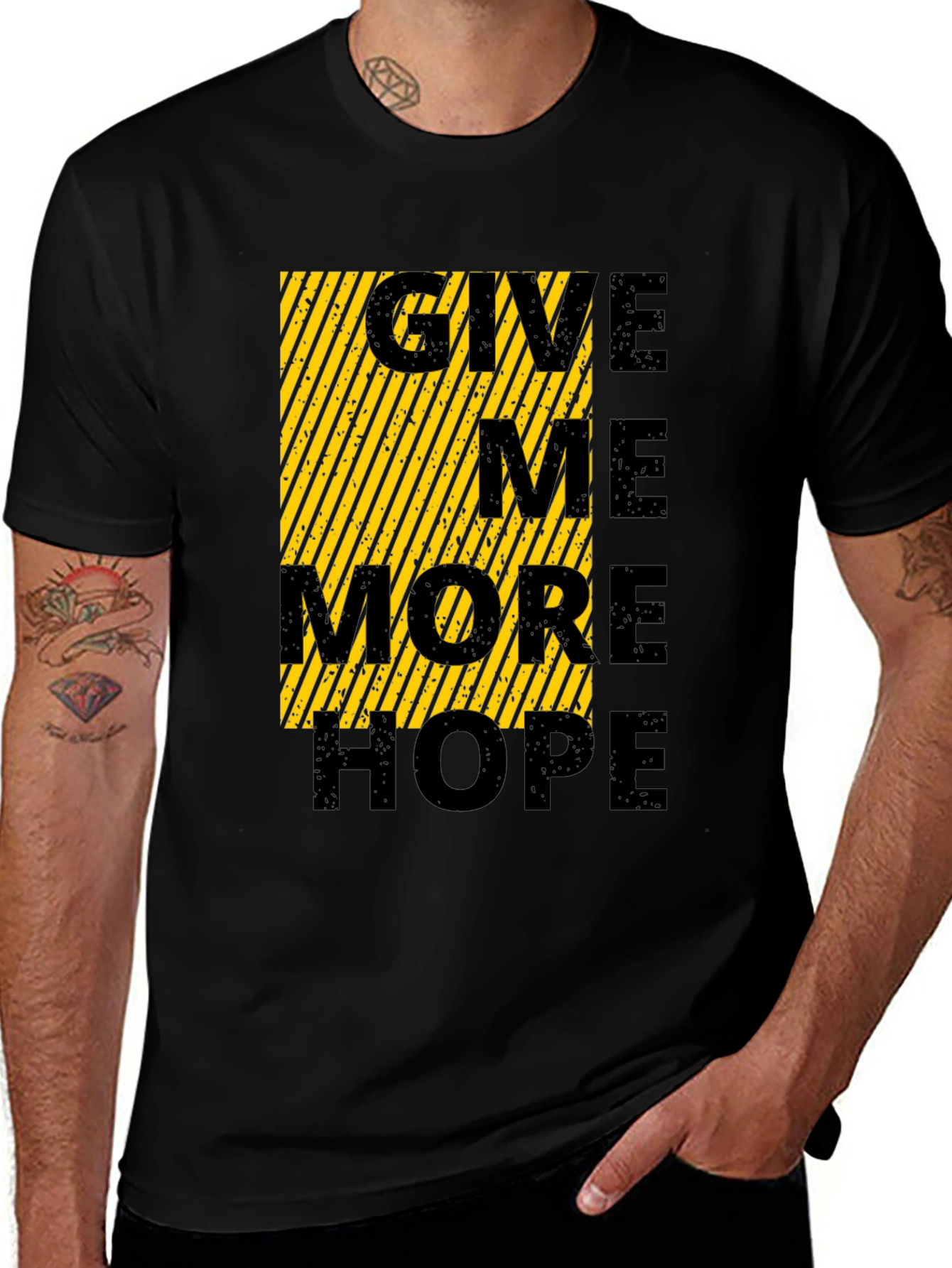 Variant 7 of Give Me More Hope Black Graphic Tee