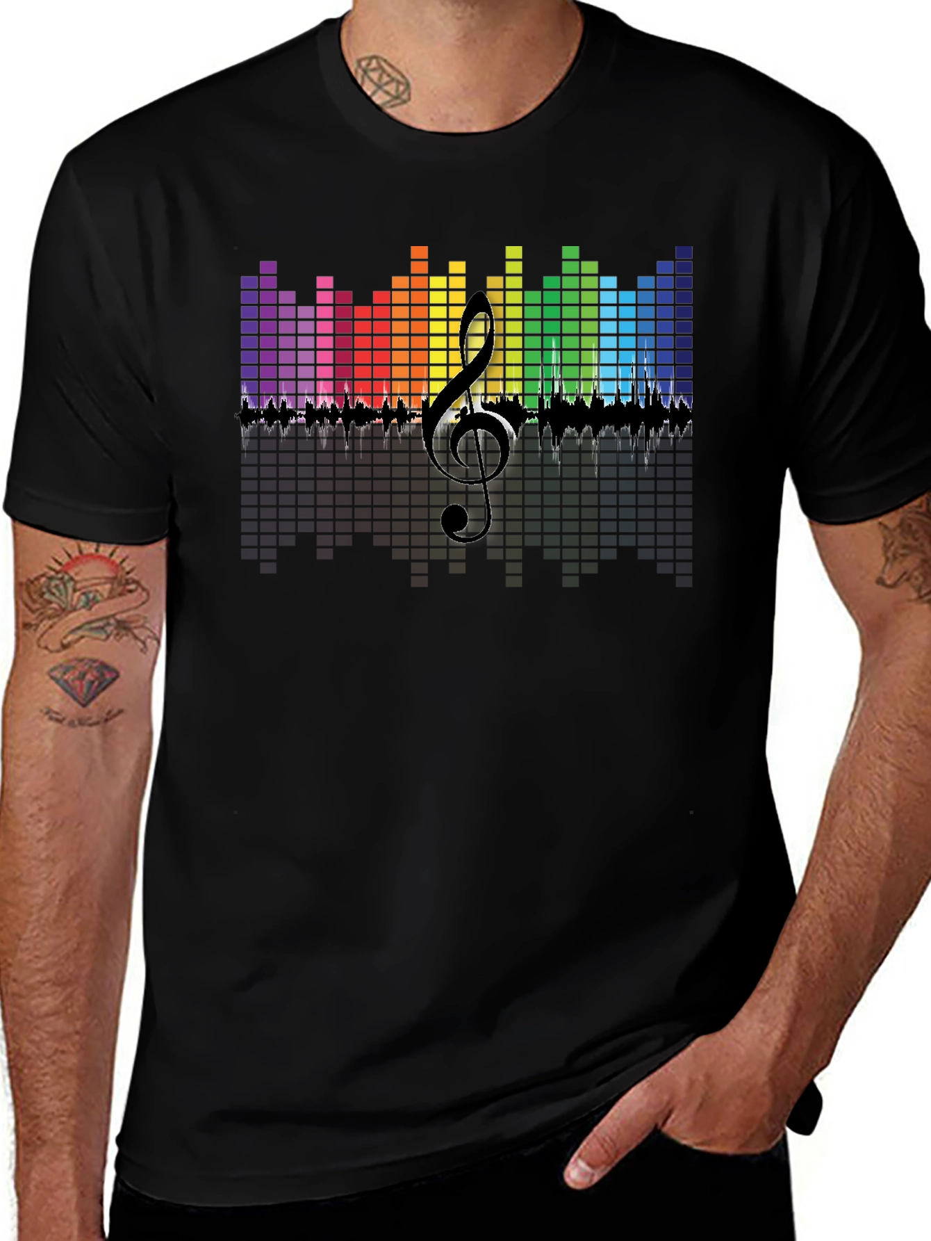 Colorful Music Graphic Men's T-Shirt