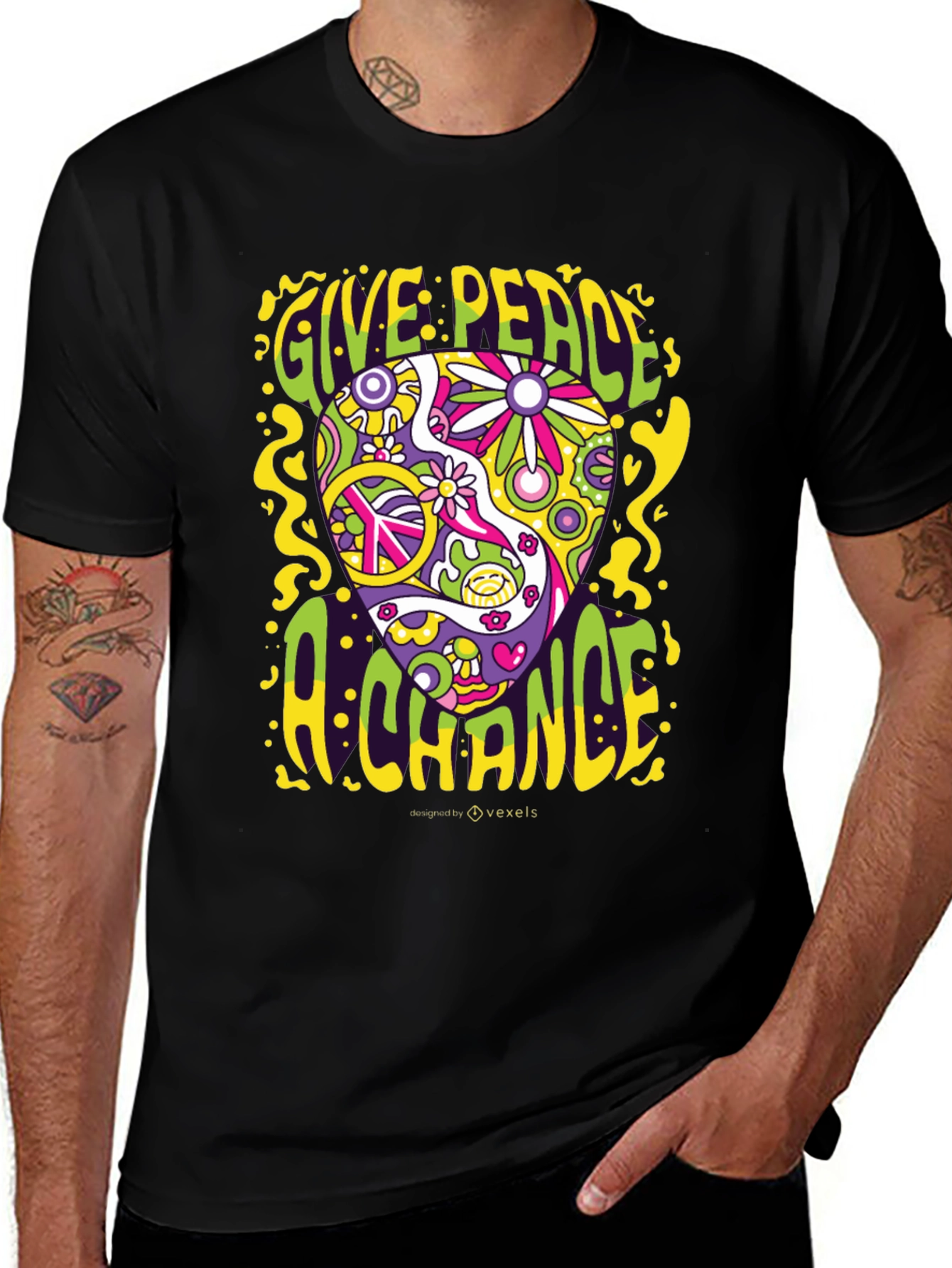 Variant 6 of Give Peace A Chance Graphic Tee