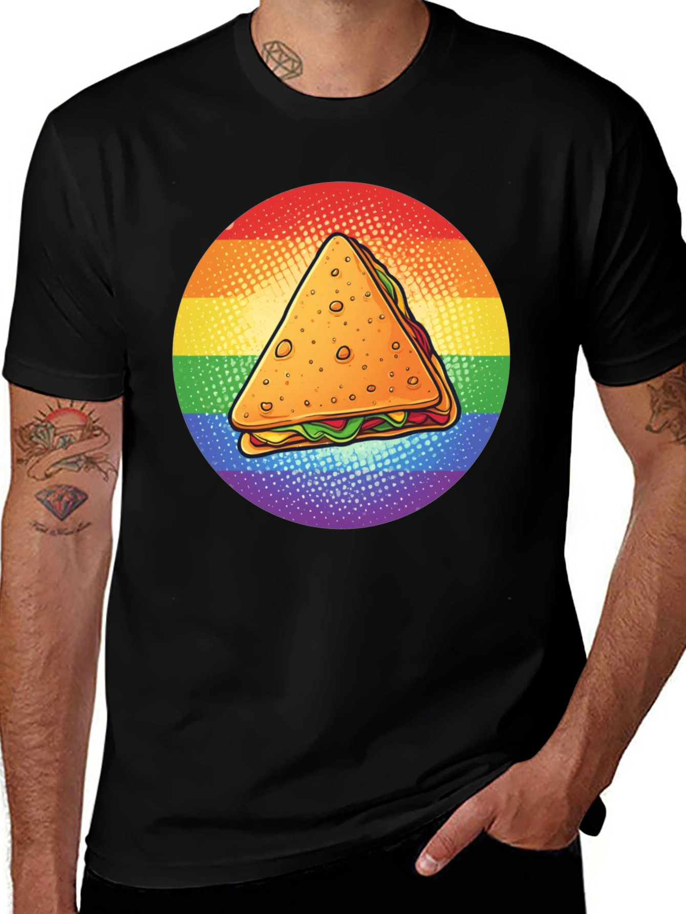 Variant 2 of Rainbow Sandwich T-Shirt - Pride Apparel