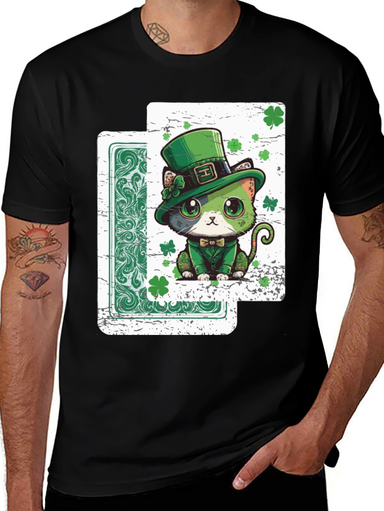 Lucky Cat St. Patrick's Day T-Shirt