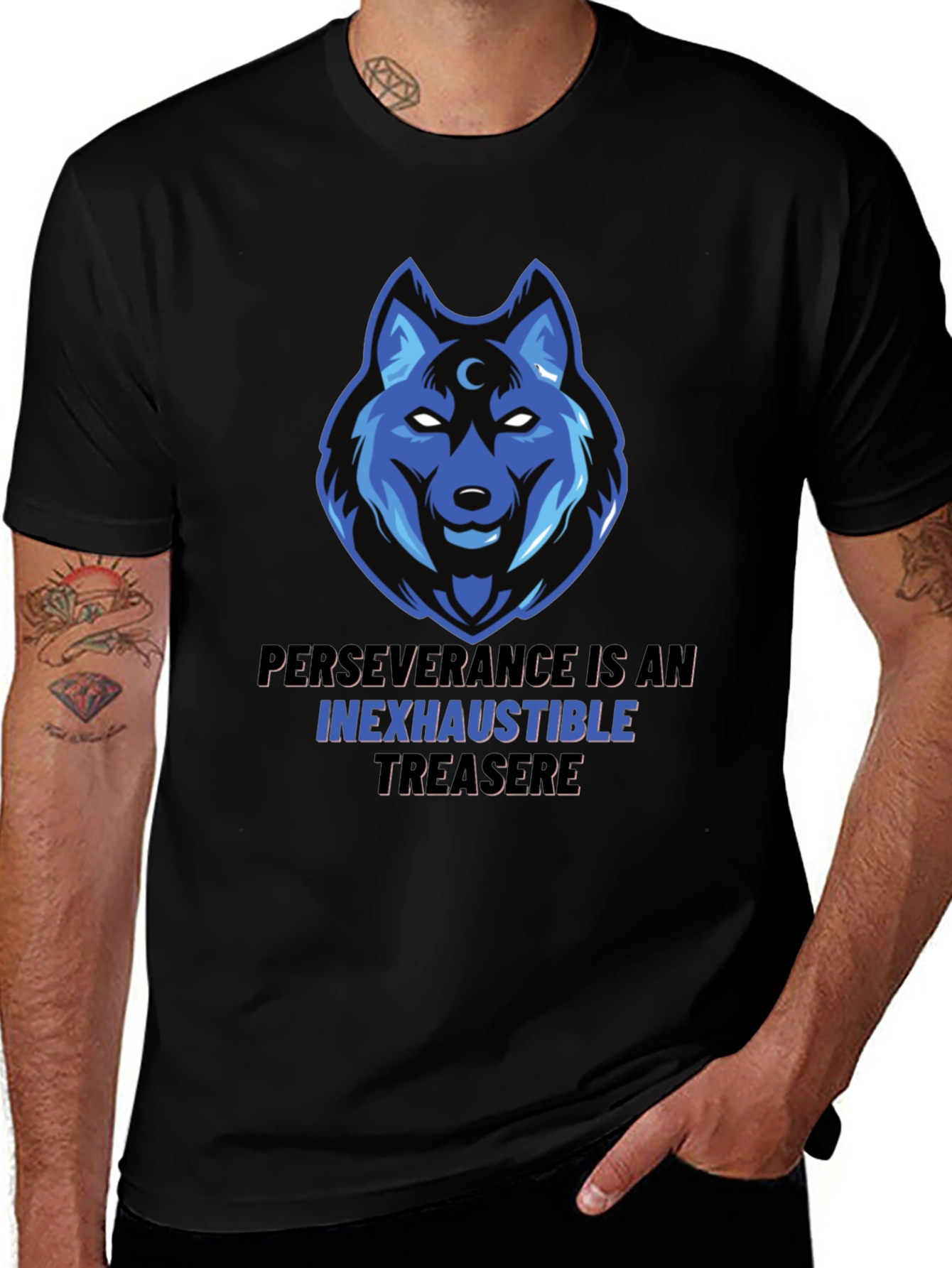 Variant 21 of Wolf Graphic Tee - Perseverance Inexhaustible Treasure